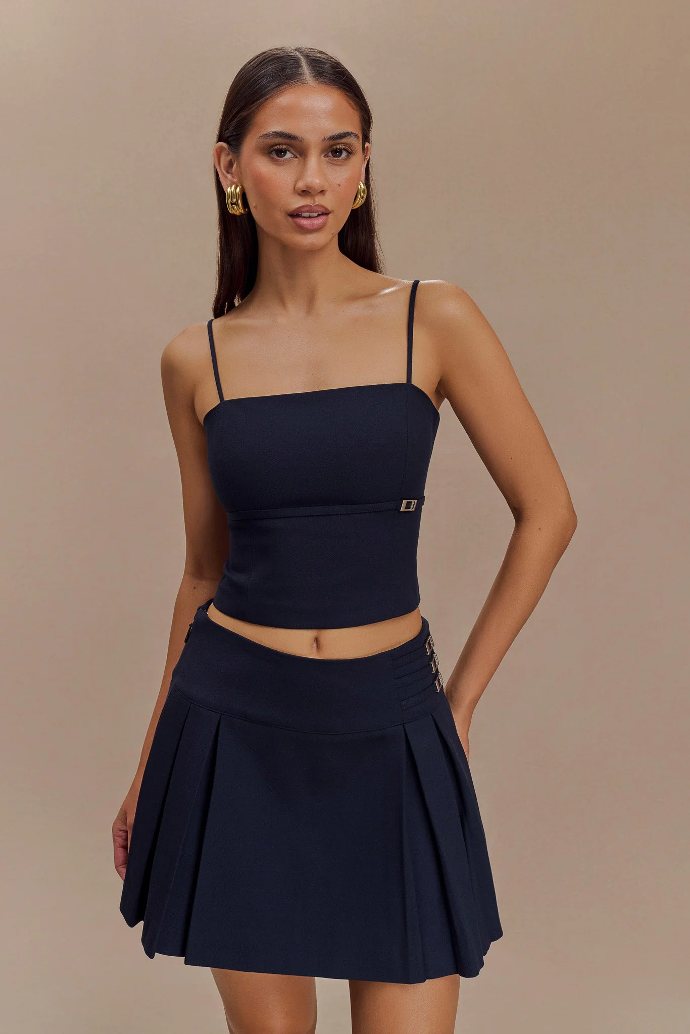 Aberley Crop Top - Dark Navy - Image 2