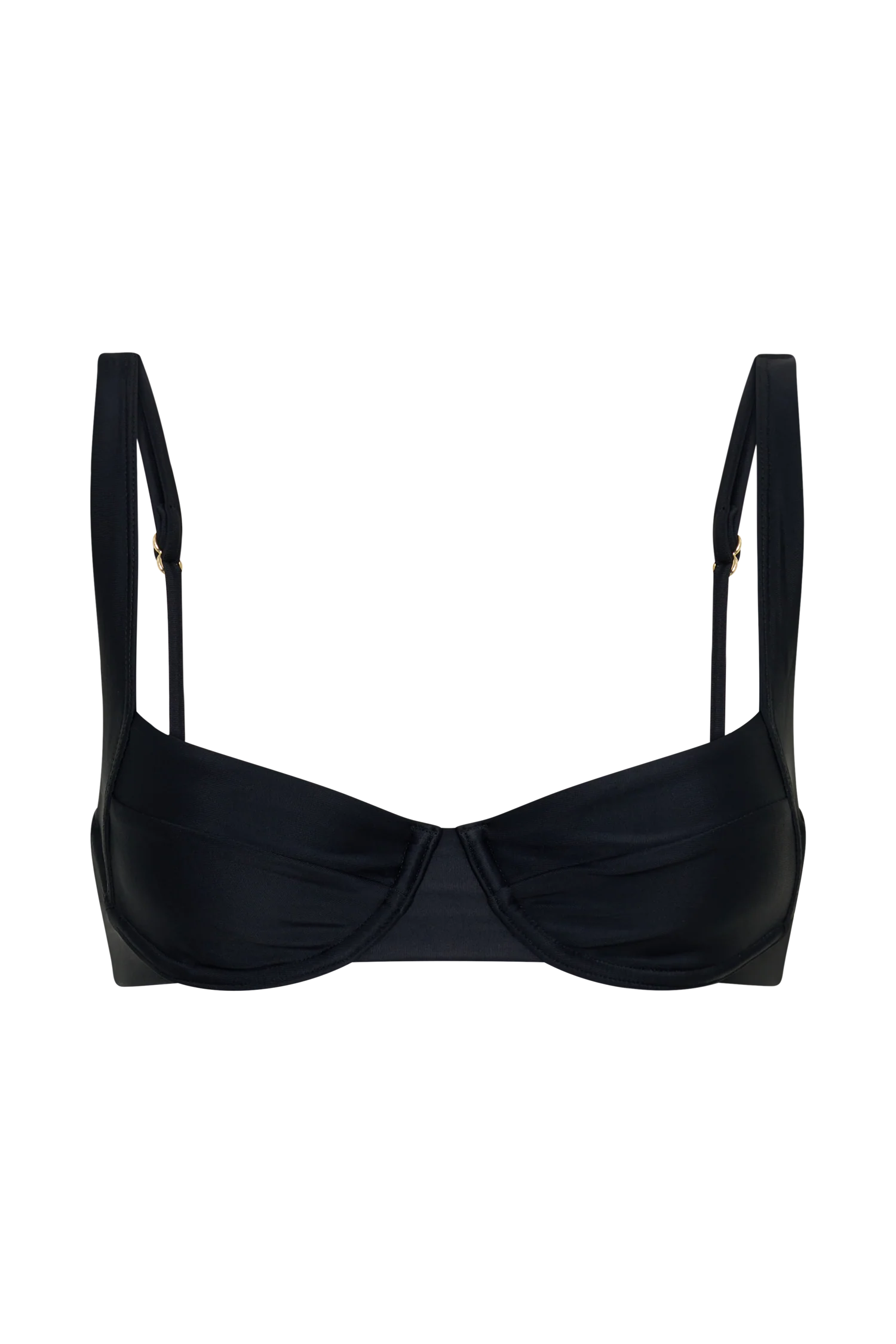 Abra Underwire Apex Bikini Top - Black - Image 18