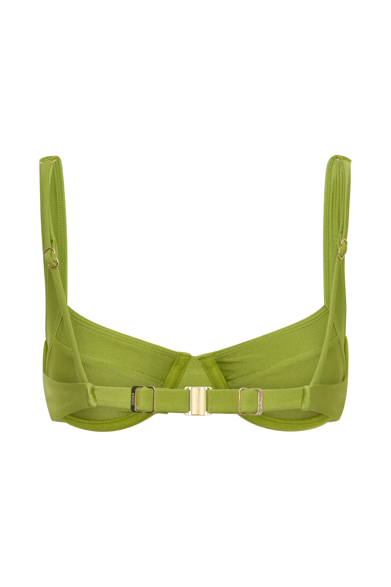Abra Underwire Apex Bikini Top - Green - Image 12