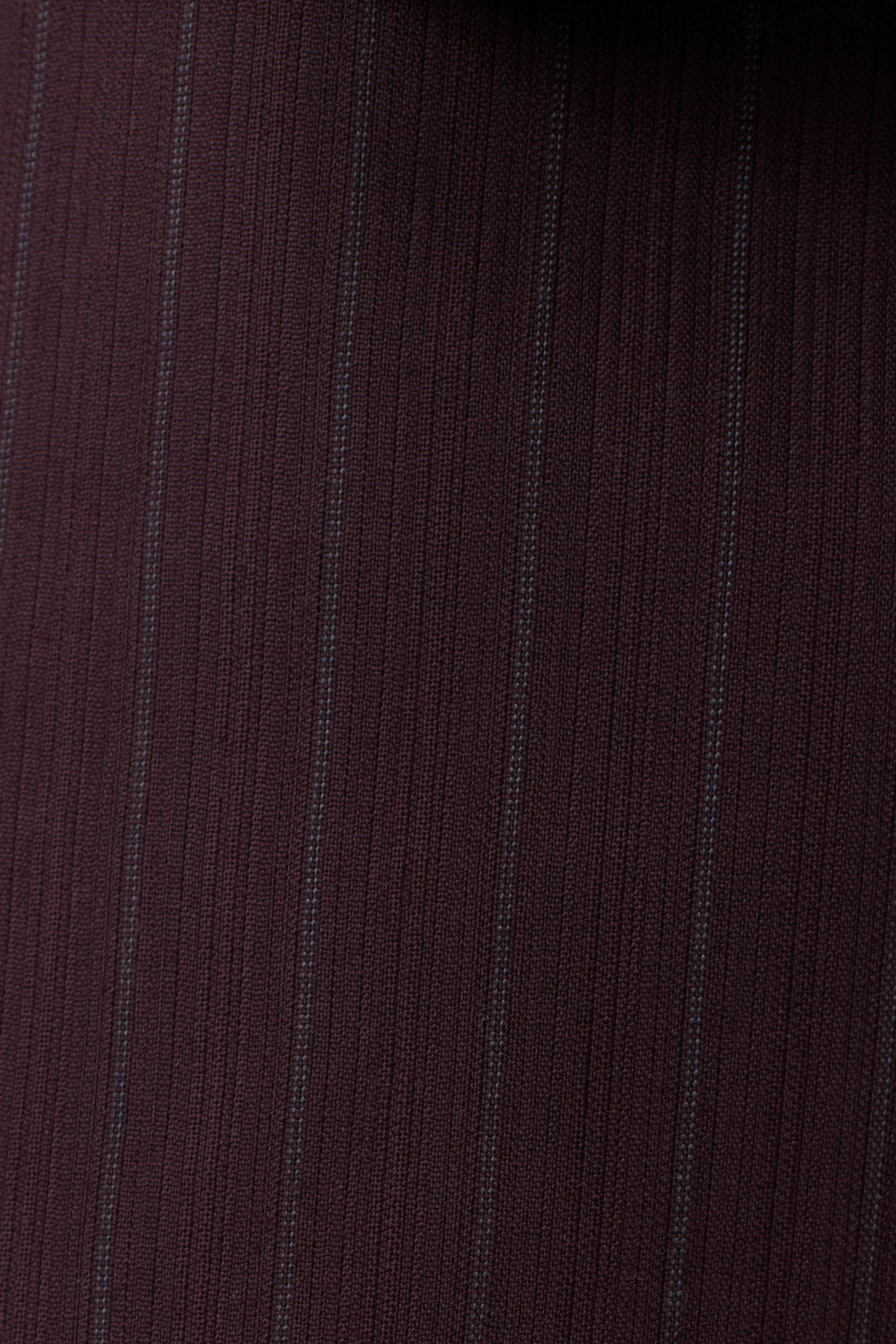 Agatha Suiting Shorts - Plum Pinstripe - Image 9