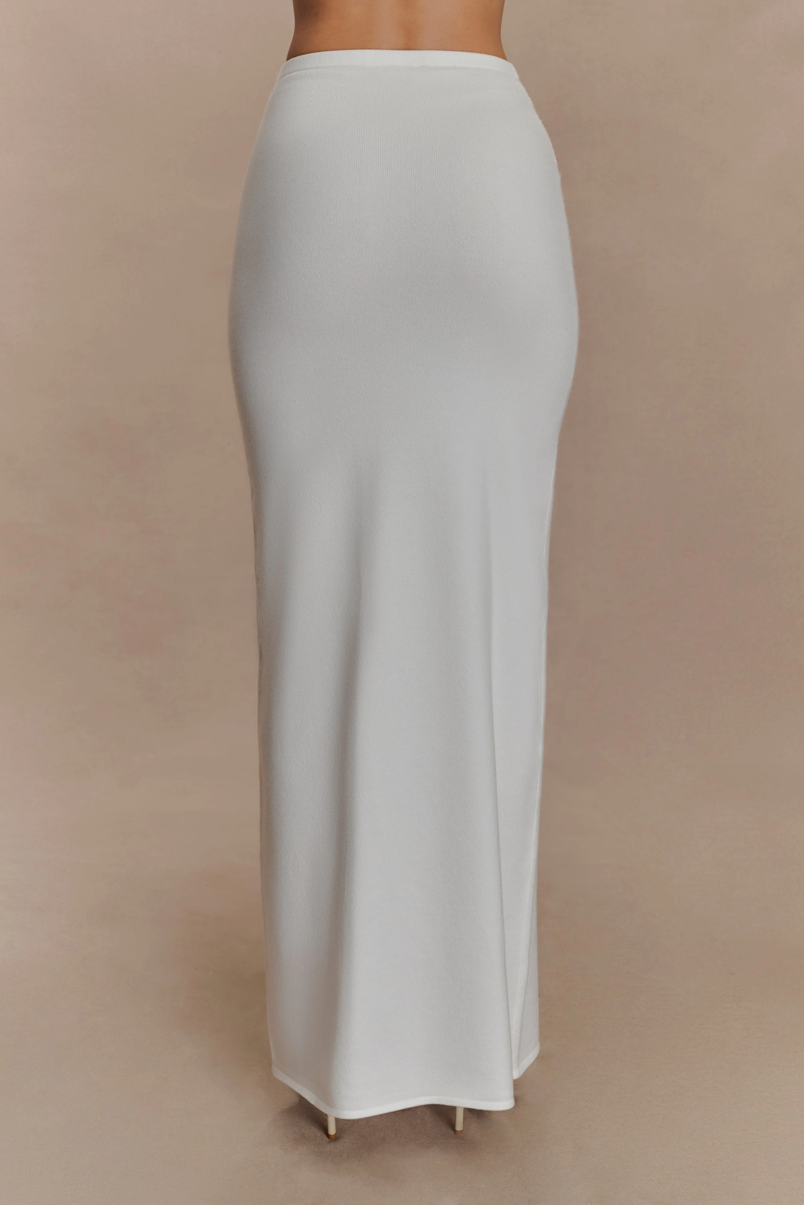 Alejandra Knit Maxi Skirt - White - Image 2