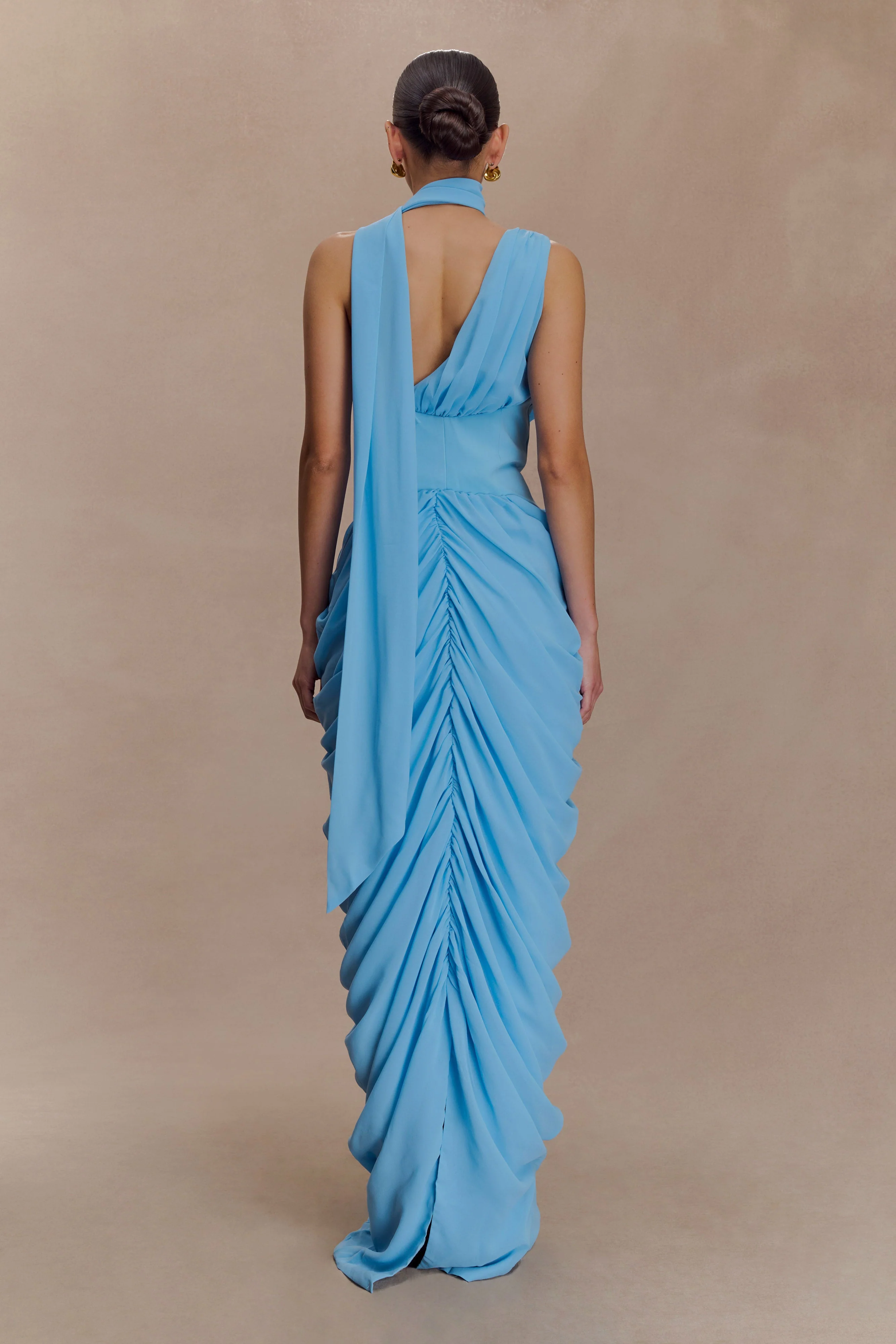 Alex Chiffon Maxi Dress - Blue - Image 4