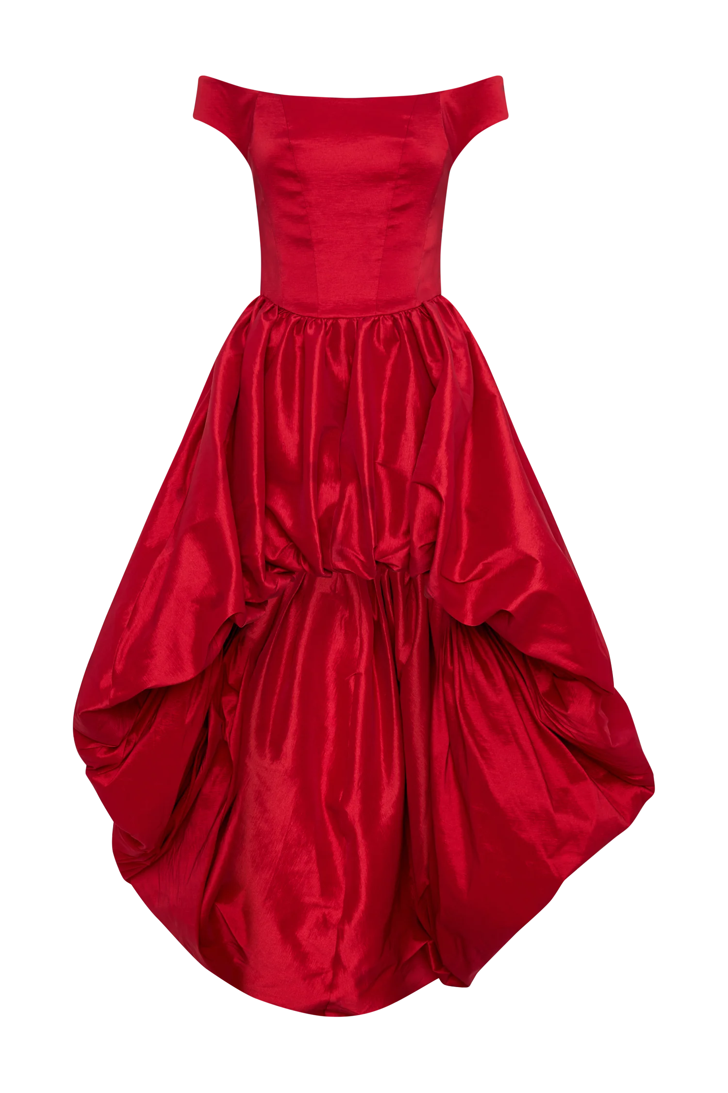 Amelia Bubble Maxi Dress - Ruby Red - Image 8