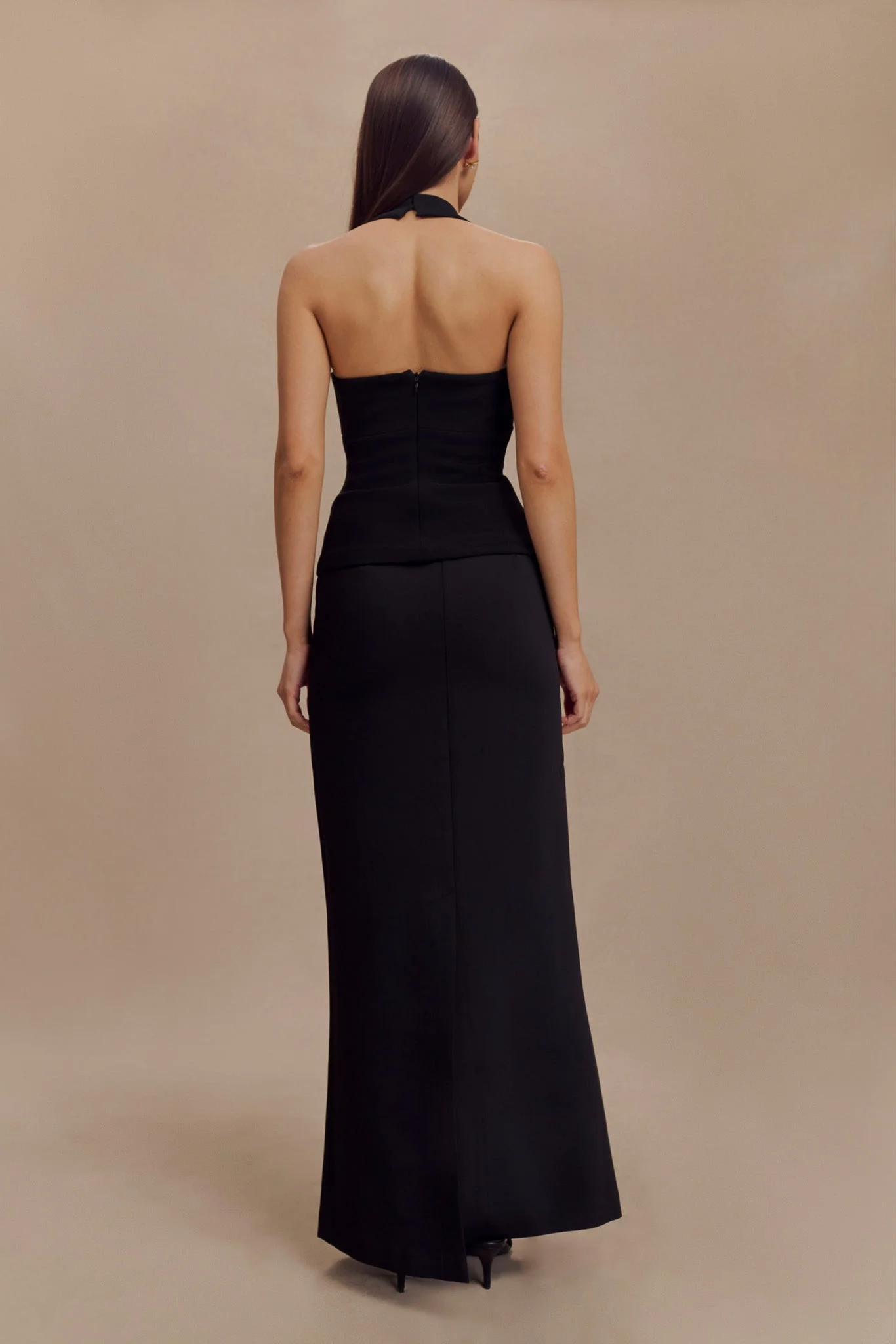 Amelita Suiting Halter Top - Black - Image 5