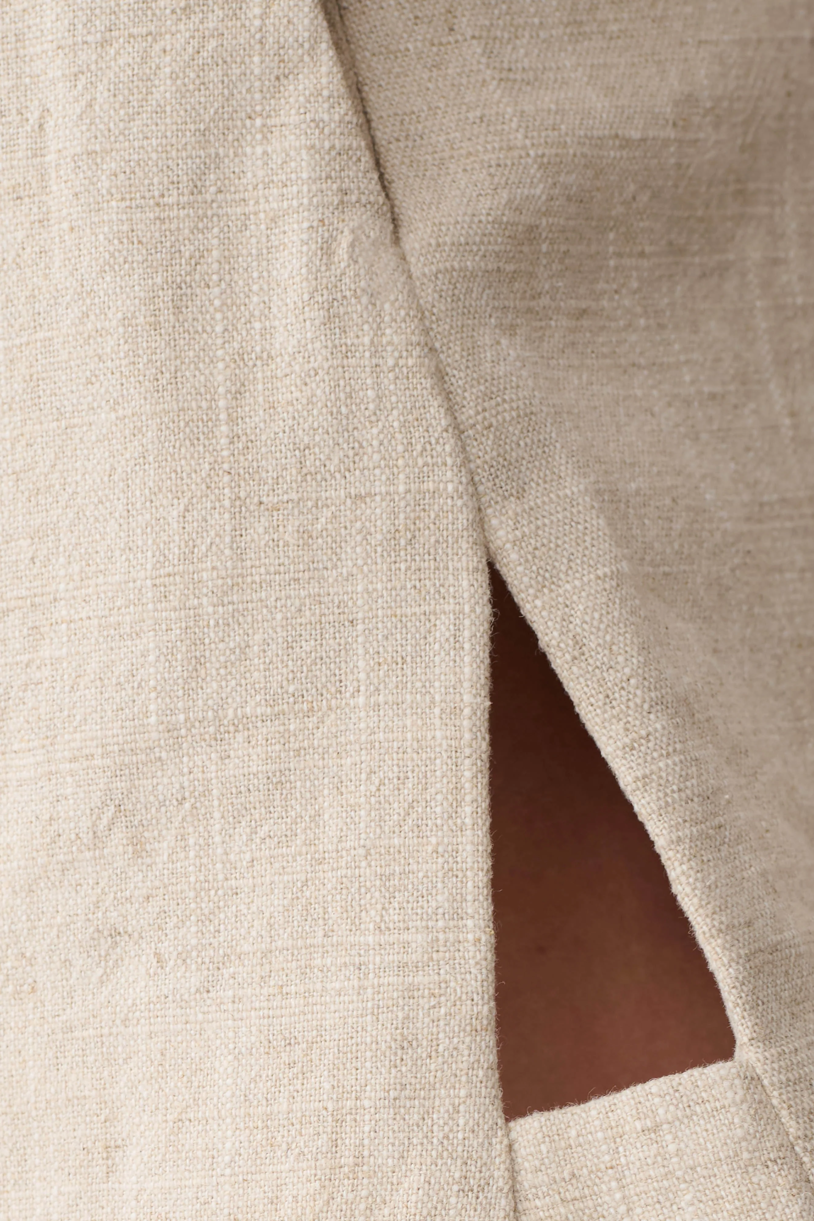 Anahita Linen Short - Natural - Image 7