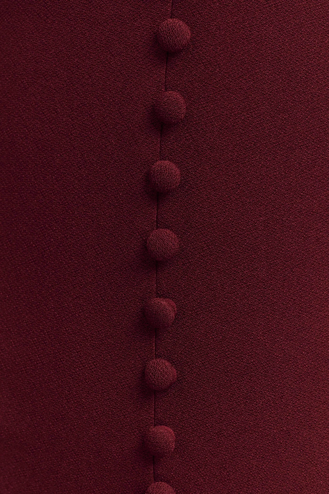 Annita Crepe Halter Midi Dress - Merlot - Image 5