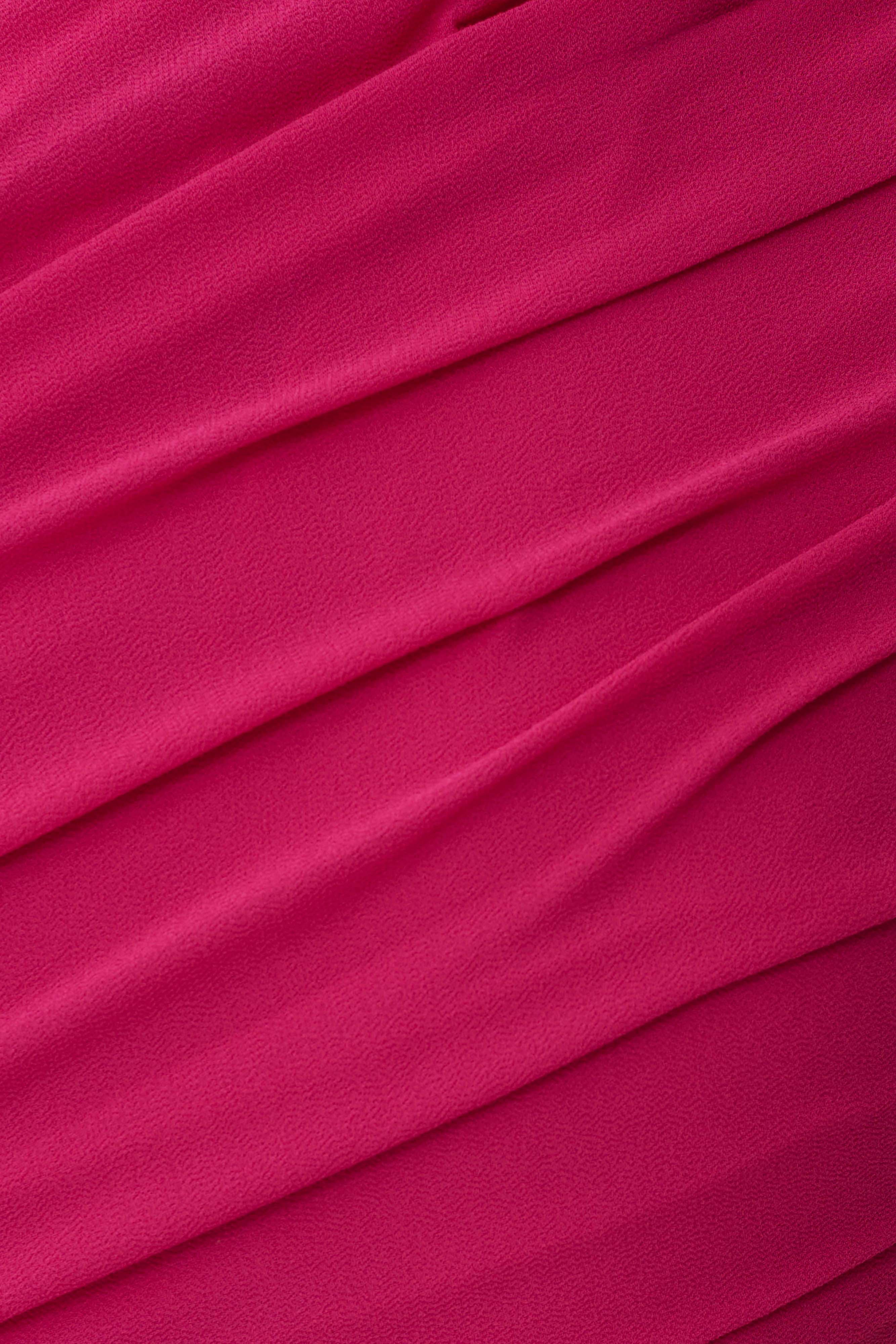 Aria Chiffon Cut Out Maxi Dress - Fuchsia - Image 5