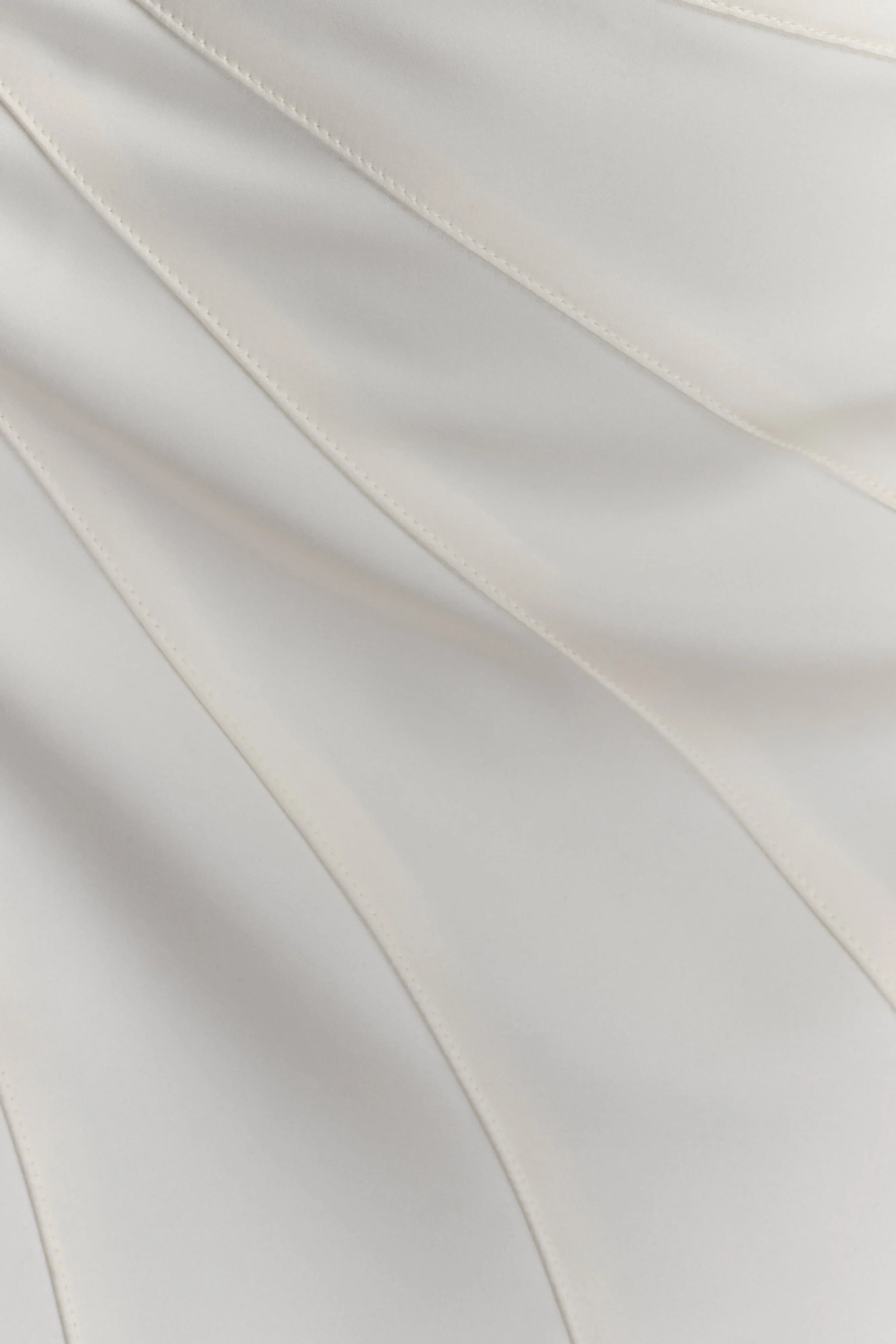 Atenea Satin Mini Dress - White - Image 6