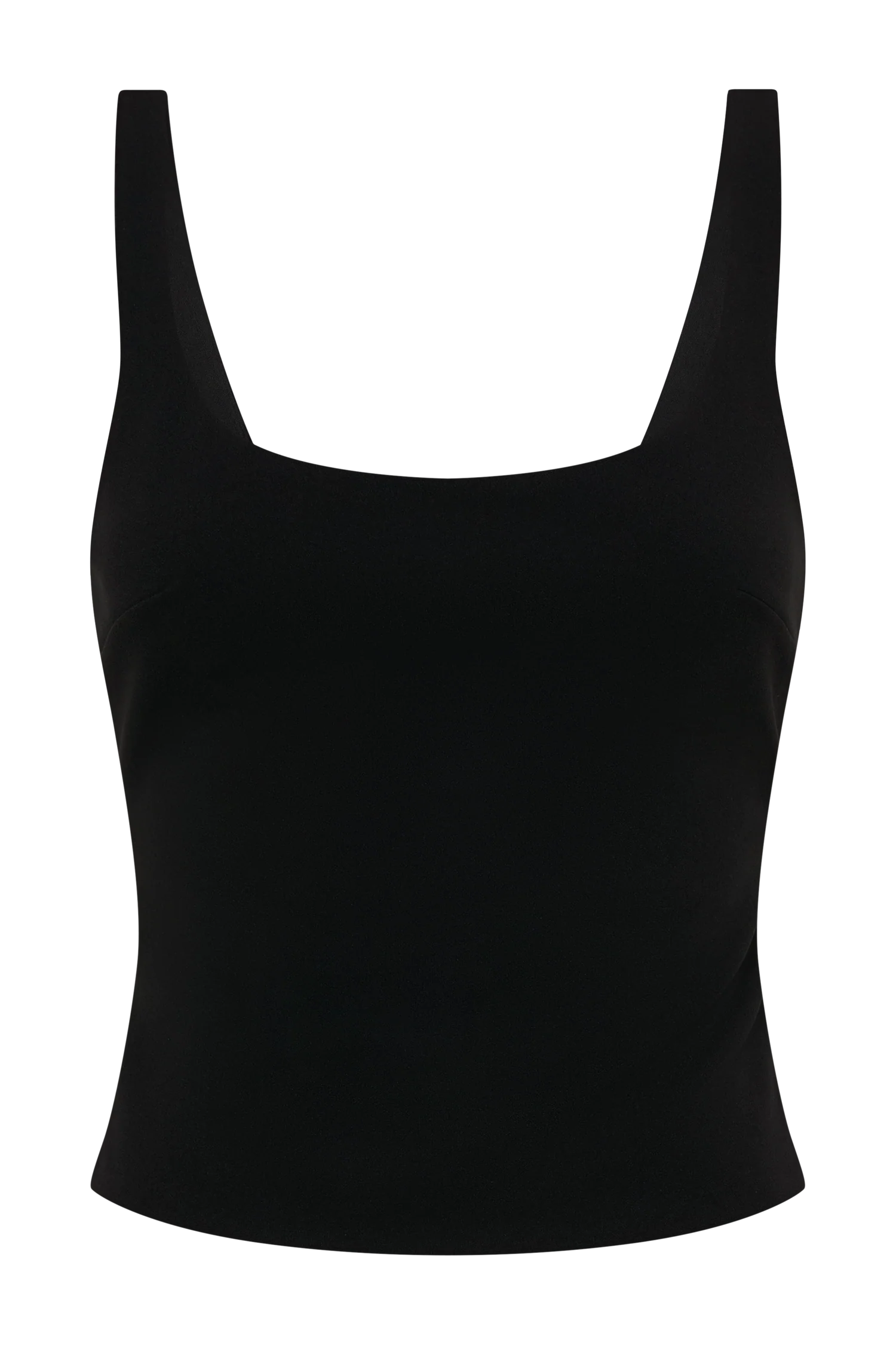 Blanca Stretch Crepe Cami Top - Black - Image 9
