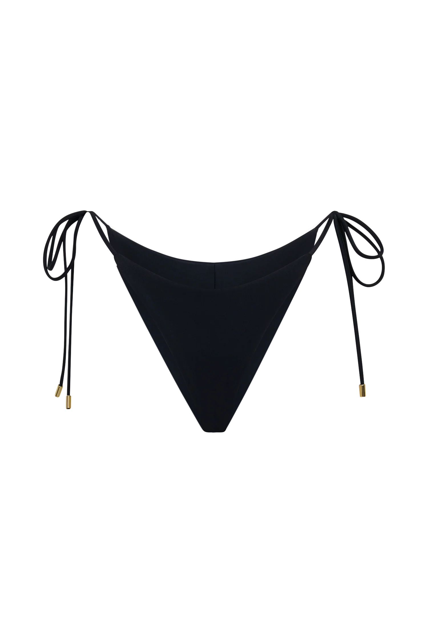 Blossom Side Tie Bikini Bottom - Black - Image 12
