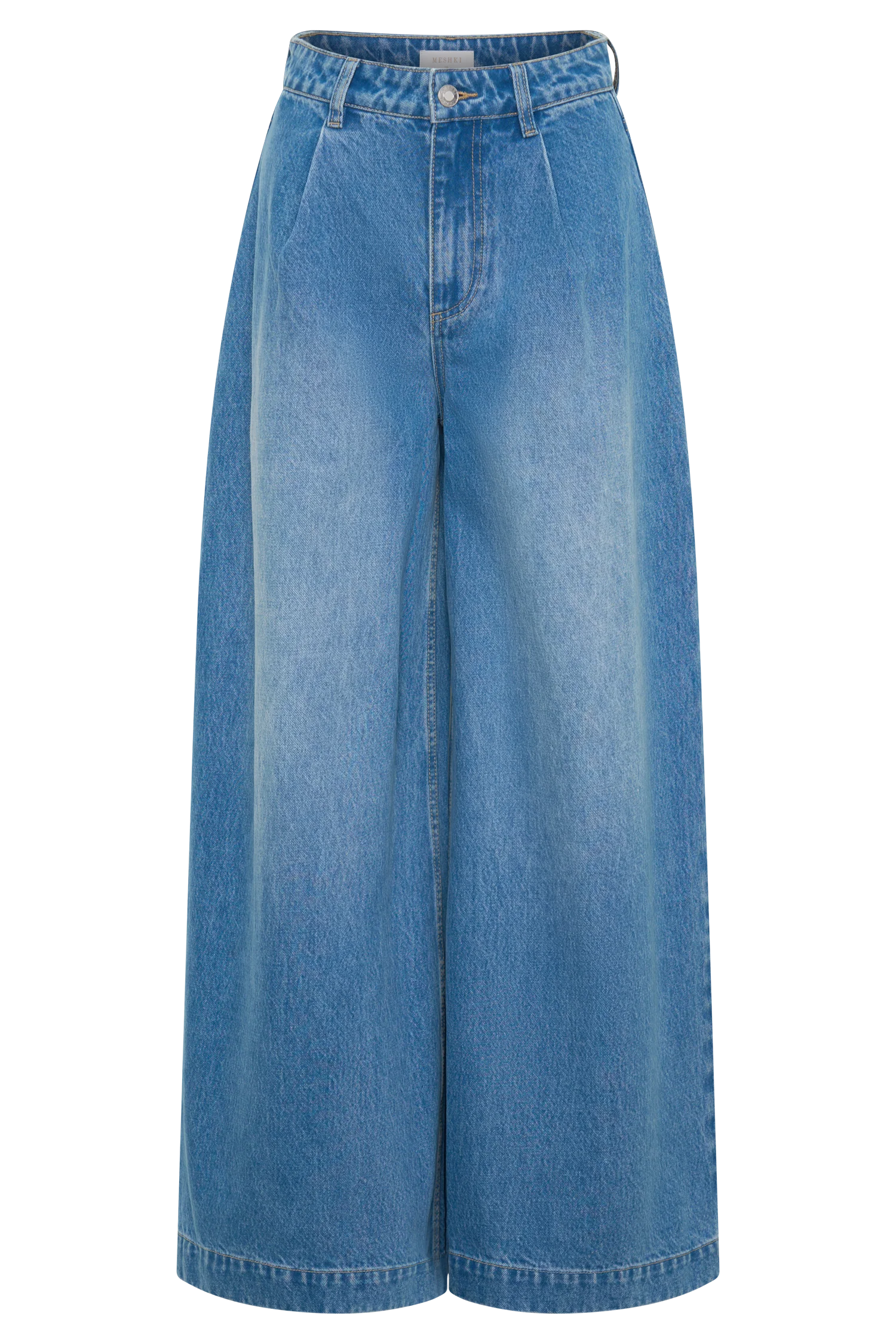 Bobby Oversized Jean With Front Pleat - Summer Blue - Image 11