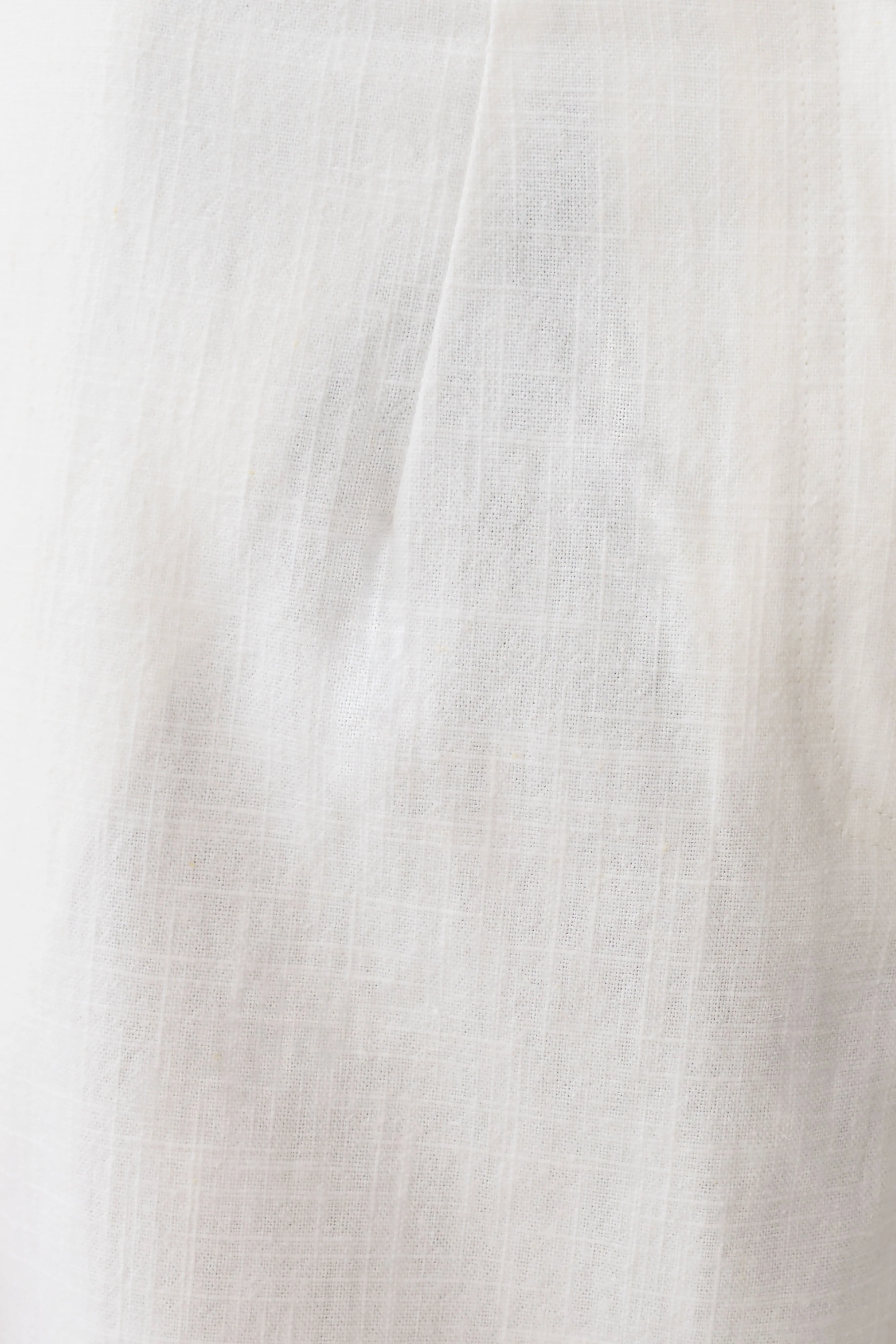 Brielle Straight Leg Linen Pant - White - Image 9