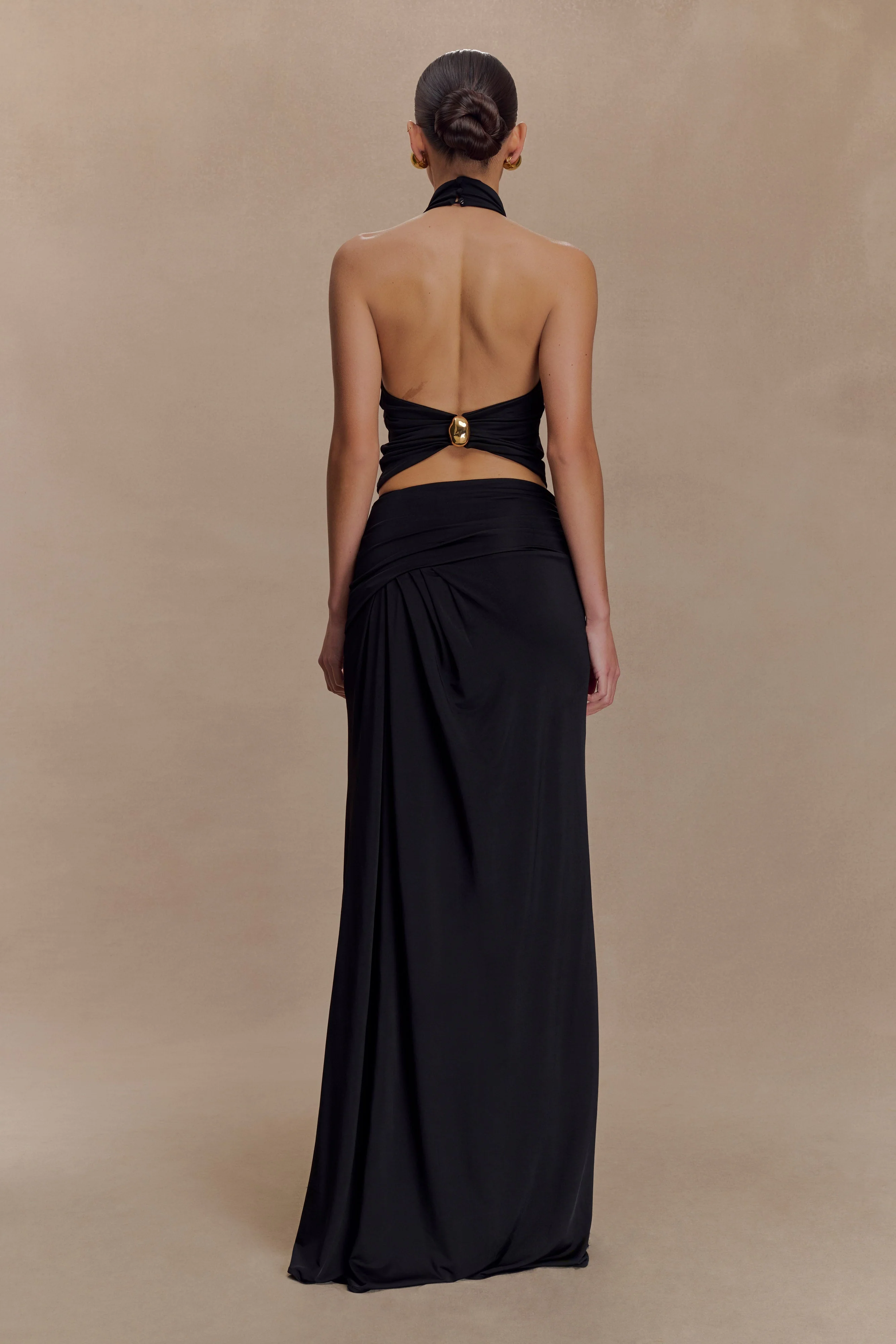 Calandra Slinky Maxi Skirt - Black - Image 2