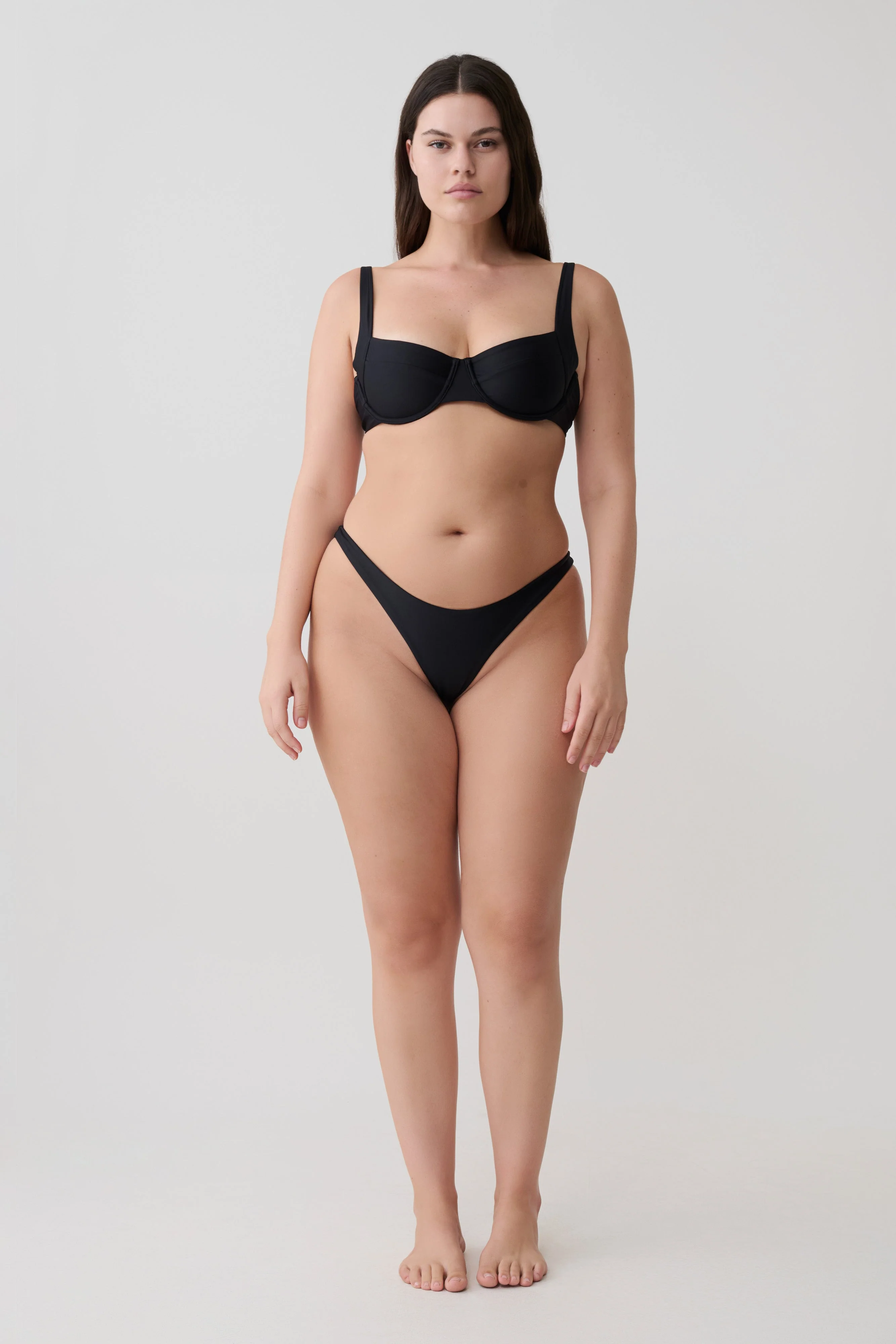 Clover Brazilian Bikini Bottom - Black