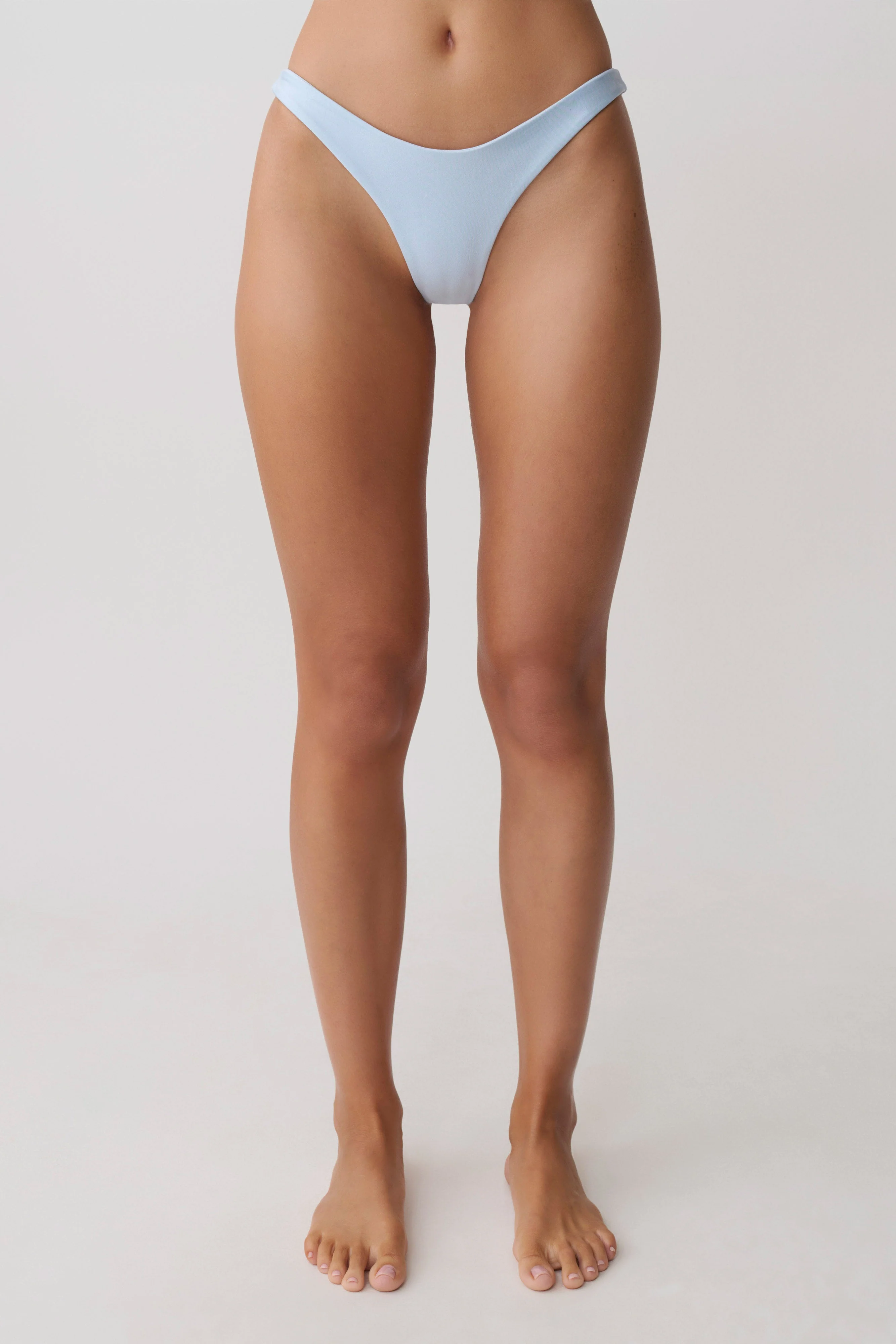 Clover Brazilian Bikini Bottom - Pale Blue - Image 10