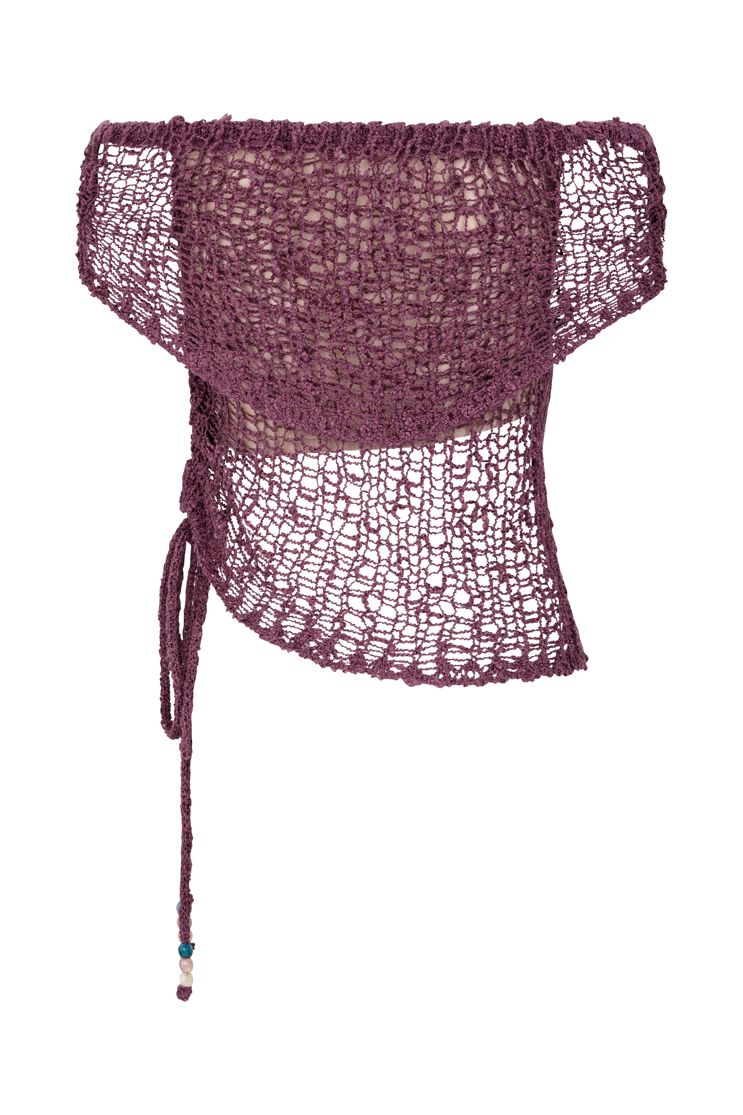 Cordelia Off Shoulder Knit Top - Mauve - Image 8
