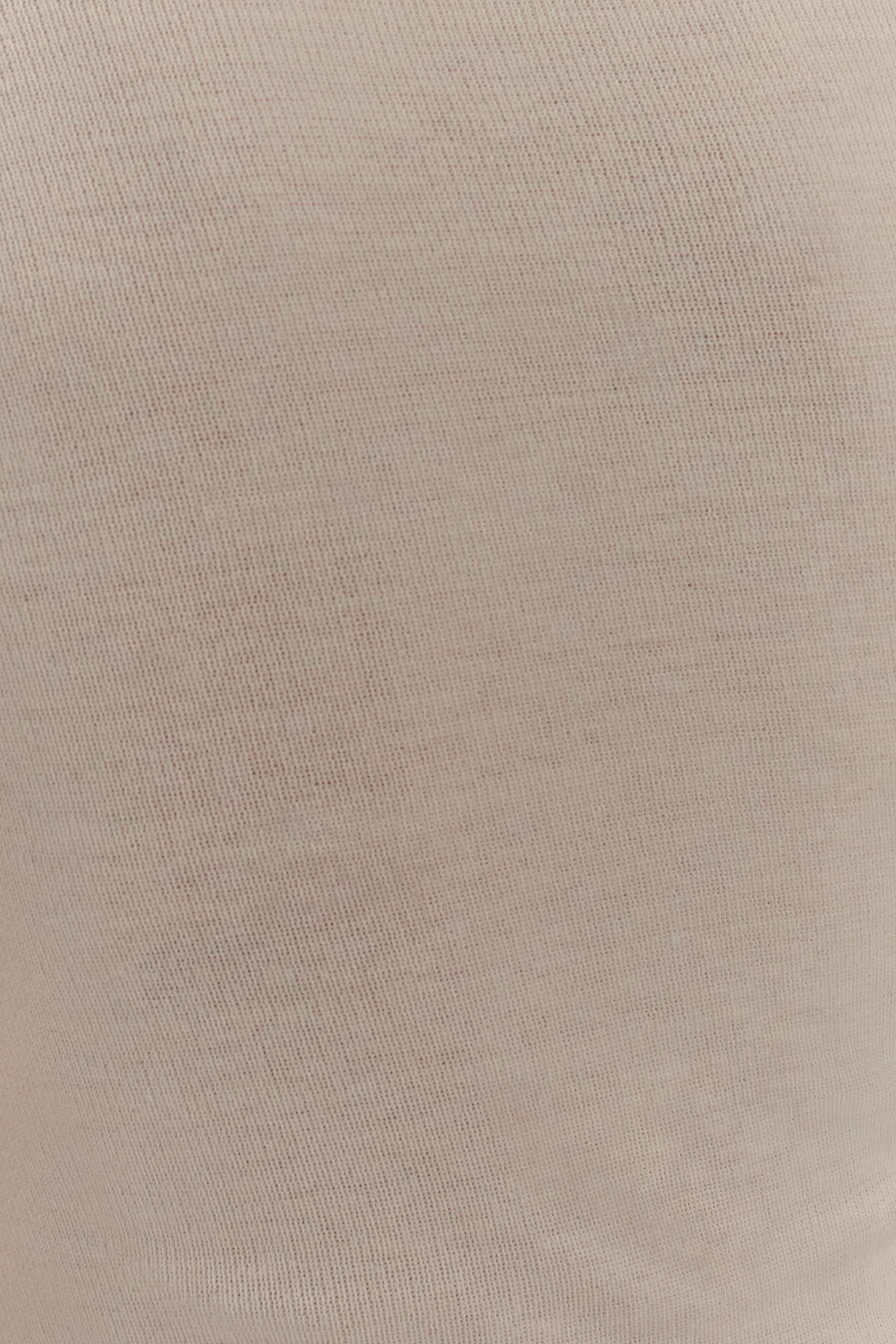 Culver Draped Twist Knit Top - Cream - Image 5