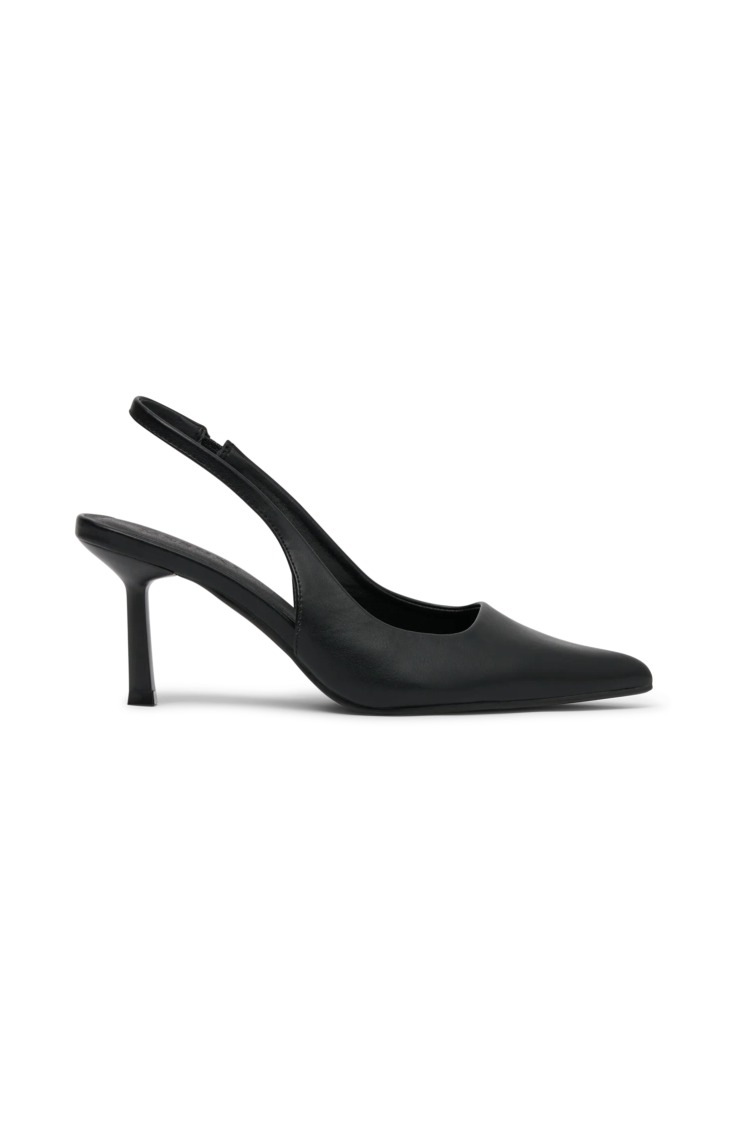 Dasha Sling Back Heels - Black - Image 8