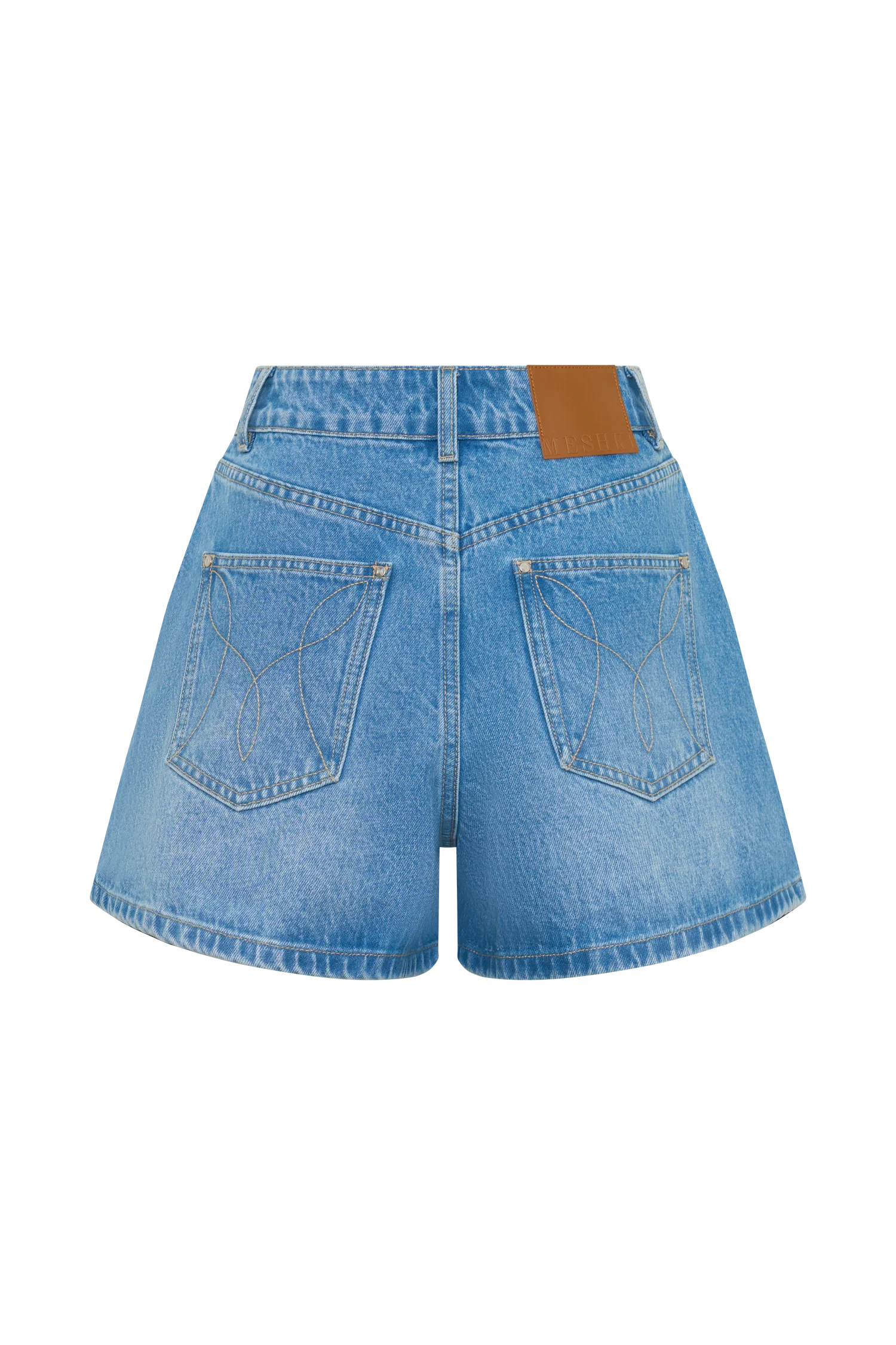 Jace A-Line Denim Shorts - Summer Blue - Image 10