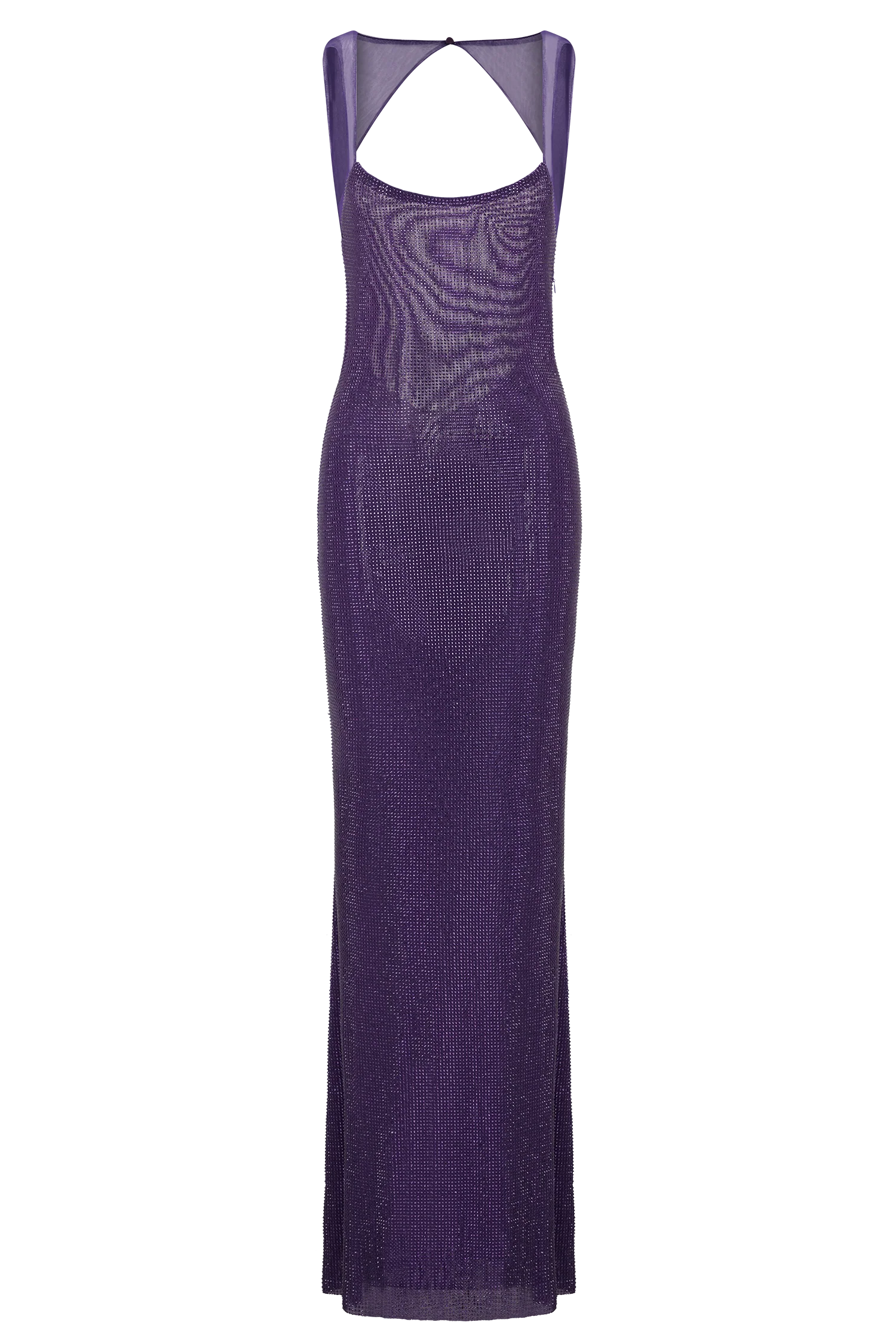 Jasmyn Hot Fix Maxi Dress With Mesh Back - Purple - Image 8