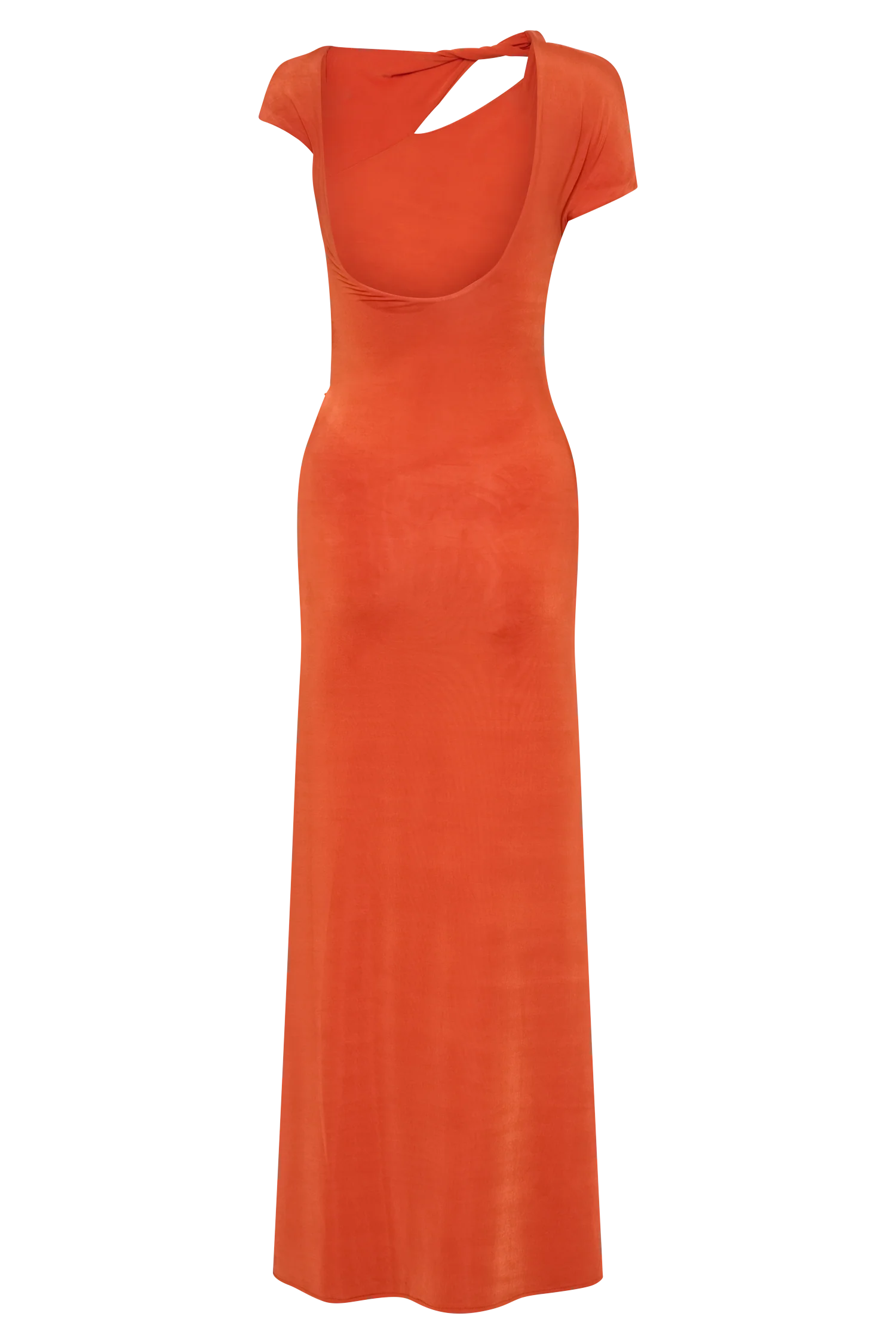Kaida Slinky Maxi Dress With Hardware - Burnt Orange - Image 7