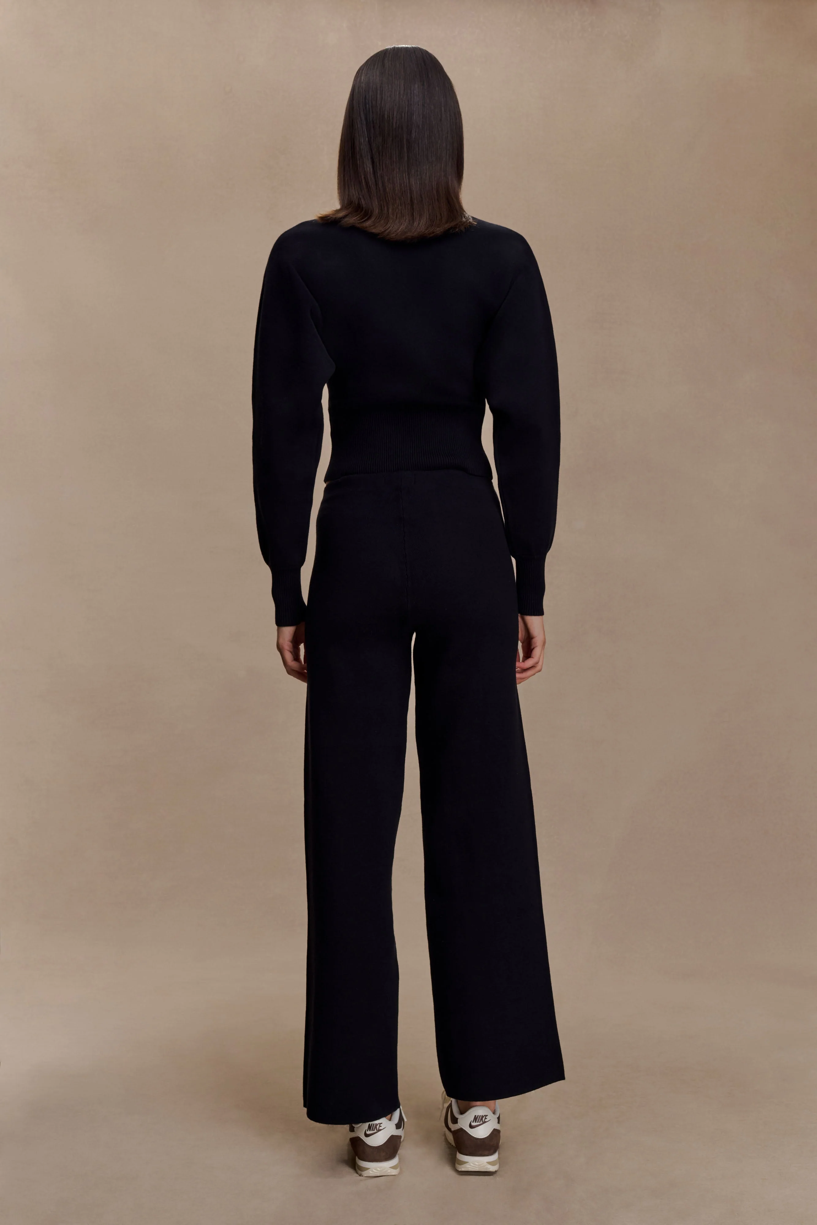 Kerrymae Straight Leg Knit Pants - Black - Image 5