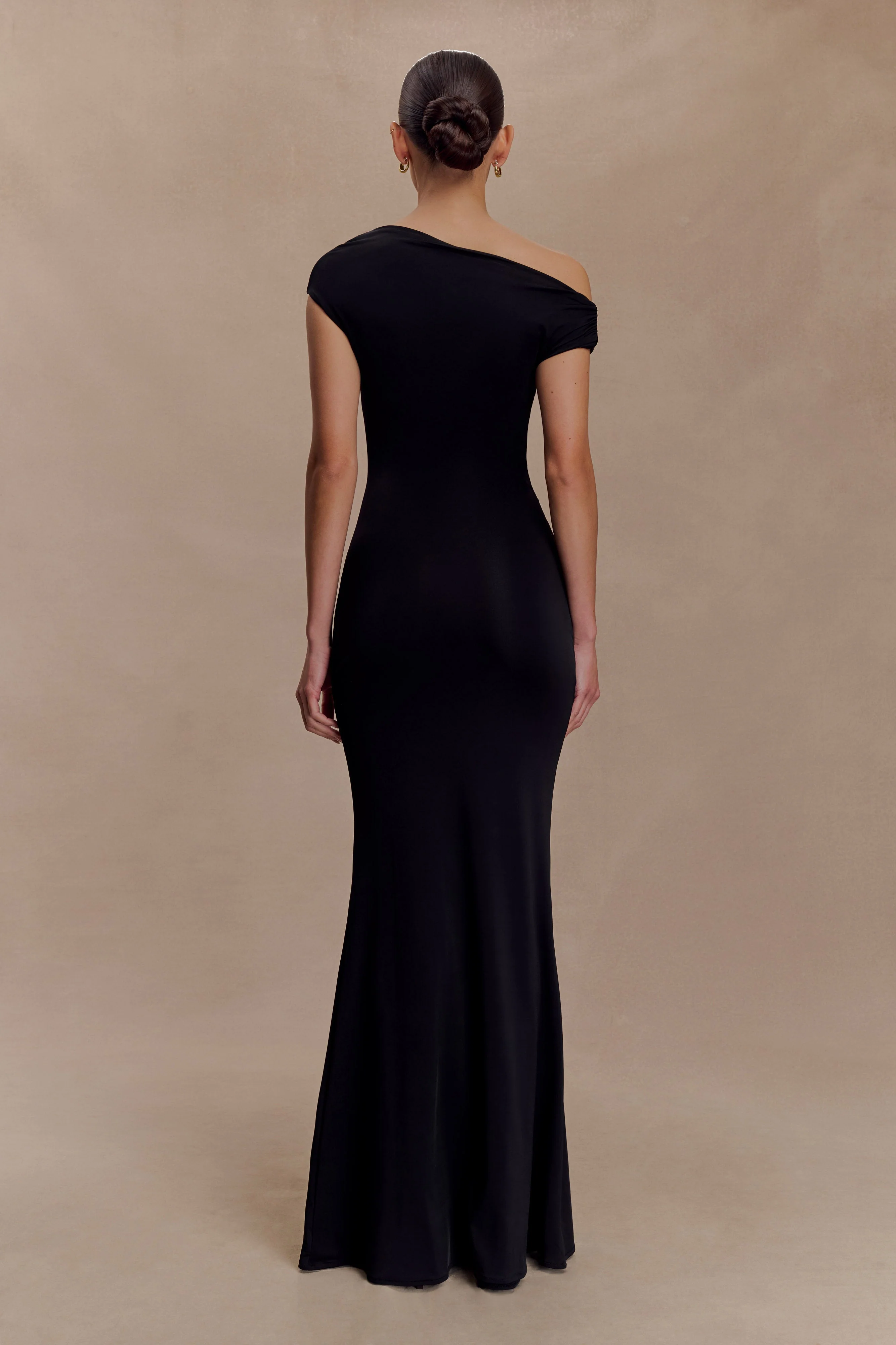 Kinsley Slinky Maxi Dress With Hardware - Black - Image 2