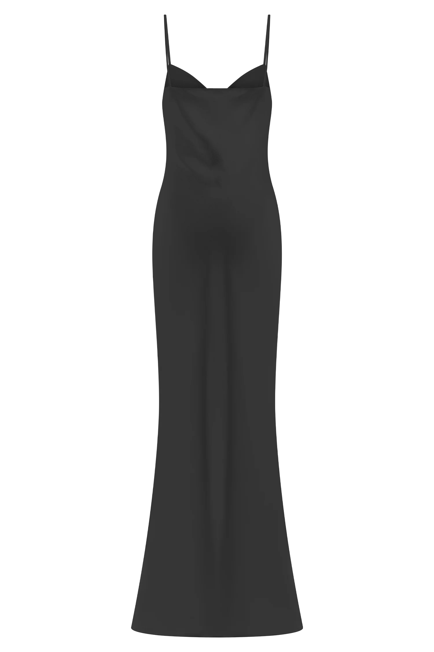 Lilly Sweetheart Satin Maxi Dress - Black - Image 13
