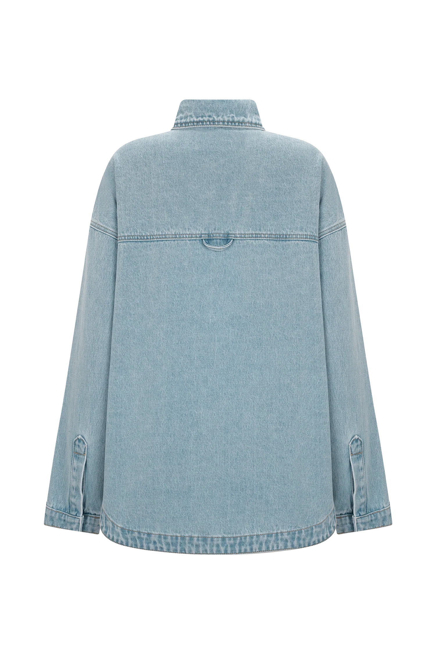Lioda Oversized Denim Shirt - 80'S Blue - Image 6