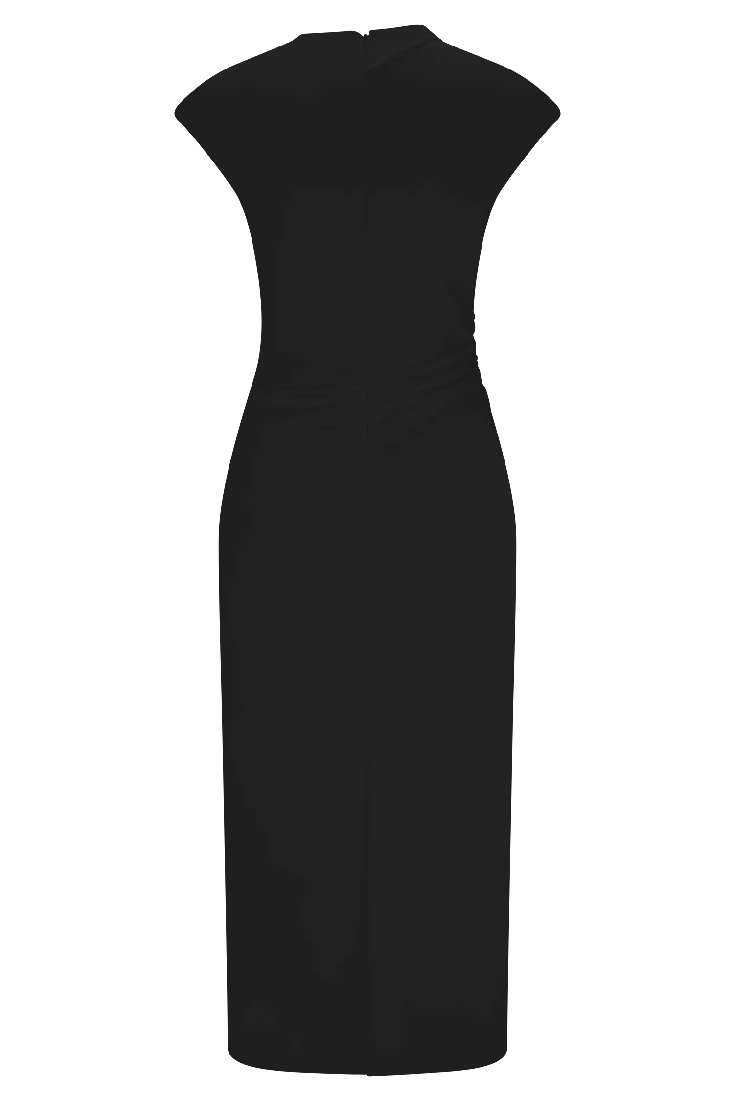 Lorena Cotton Midi Dress - Black - Image 6