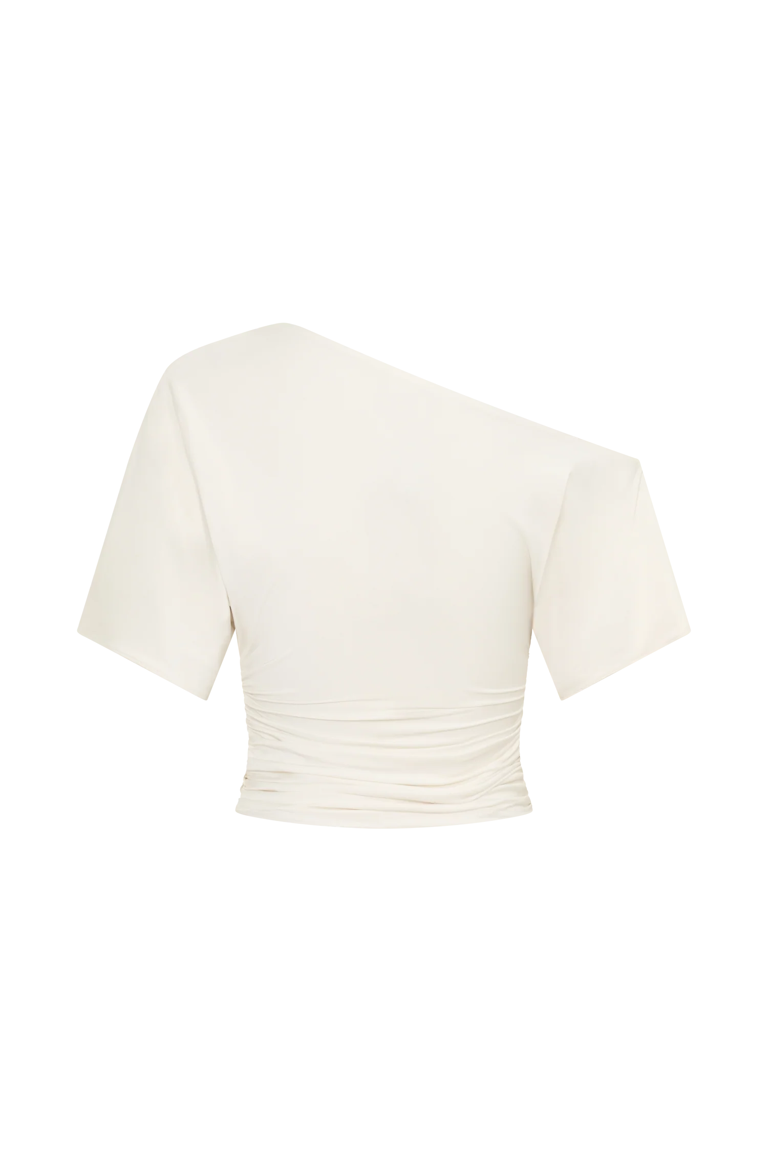 Luu Off Shoulder Slinky Top - Ivory - Image 7