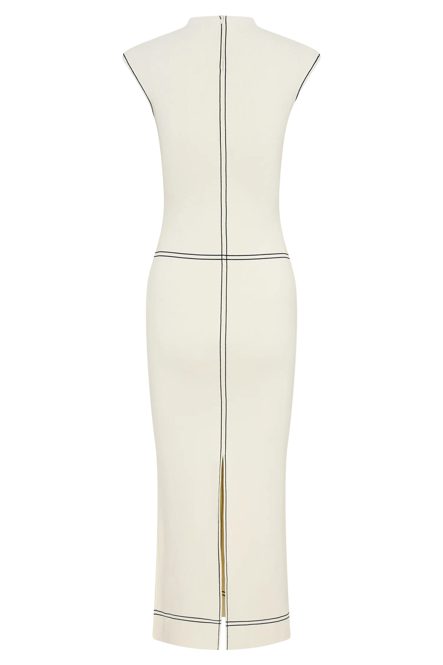 Malone Bandage Knit Midi Dress - Ivory - Image 10