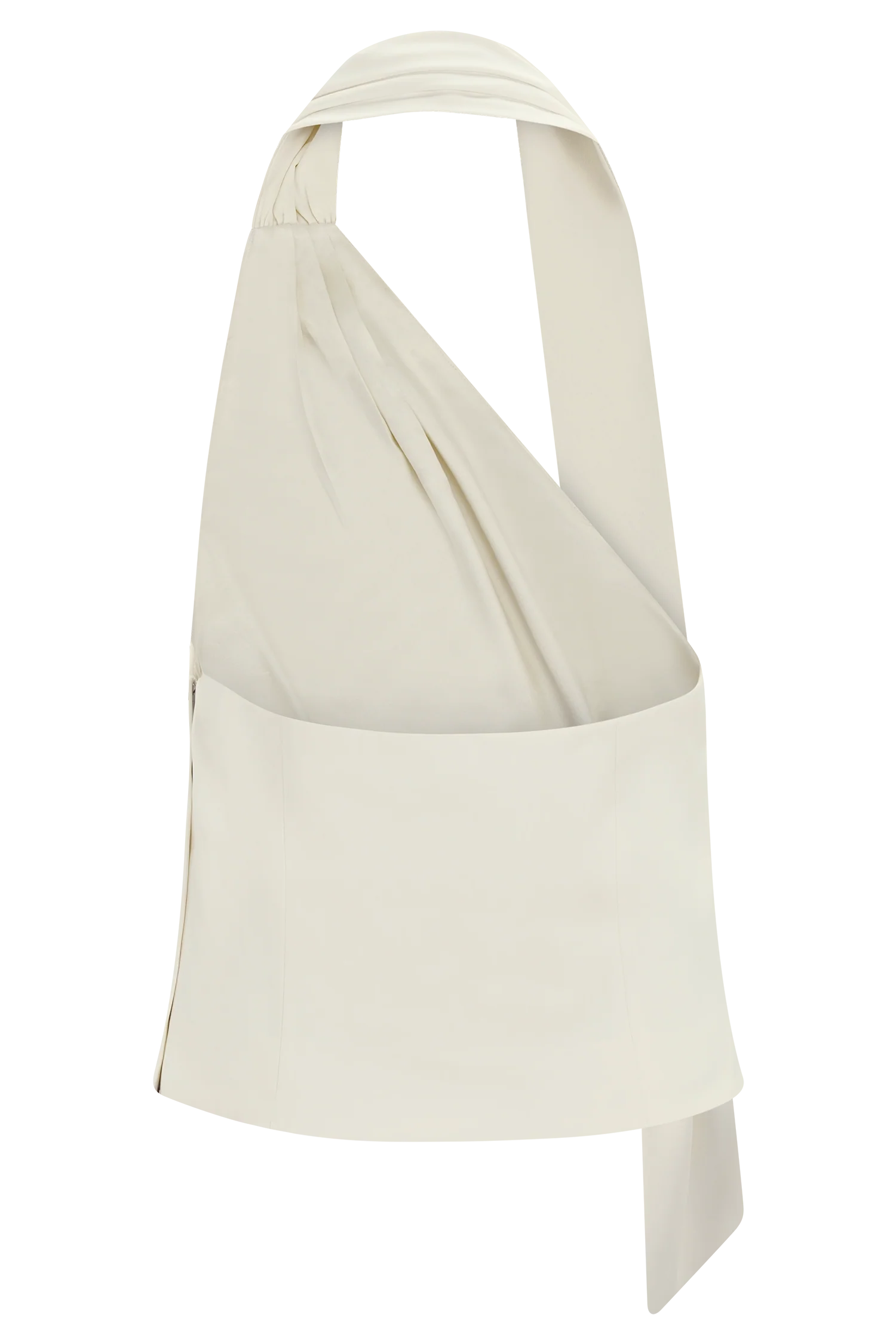 Marina Halter Top With Hardware - Ivory - Image 8