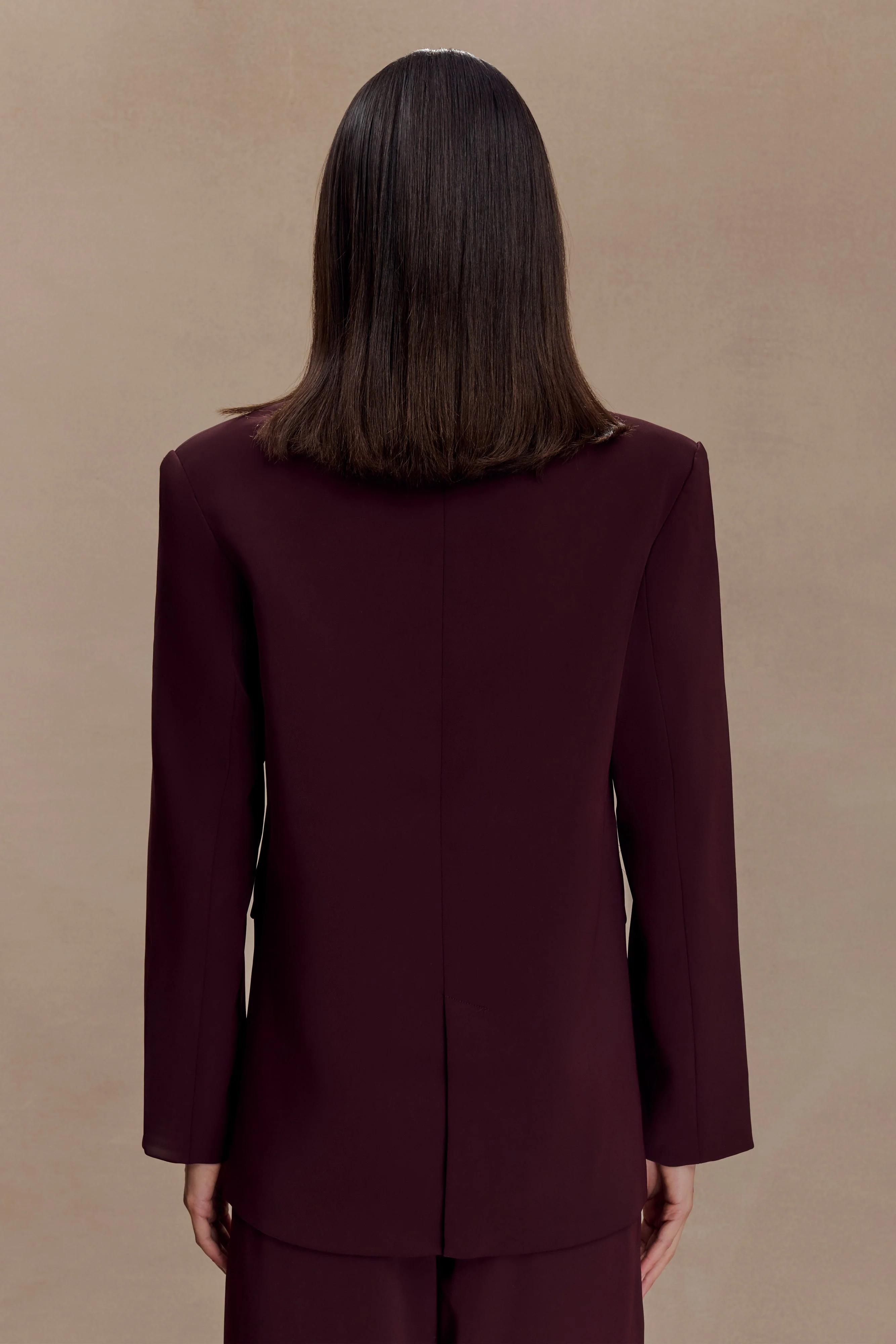 Mateo Oversized Blazer - Mahogany - Image 2