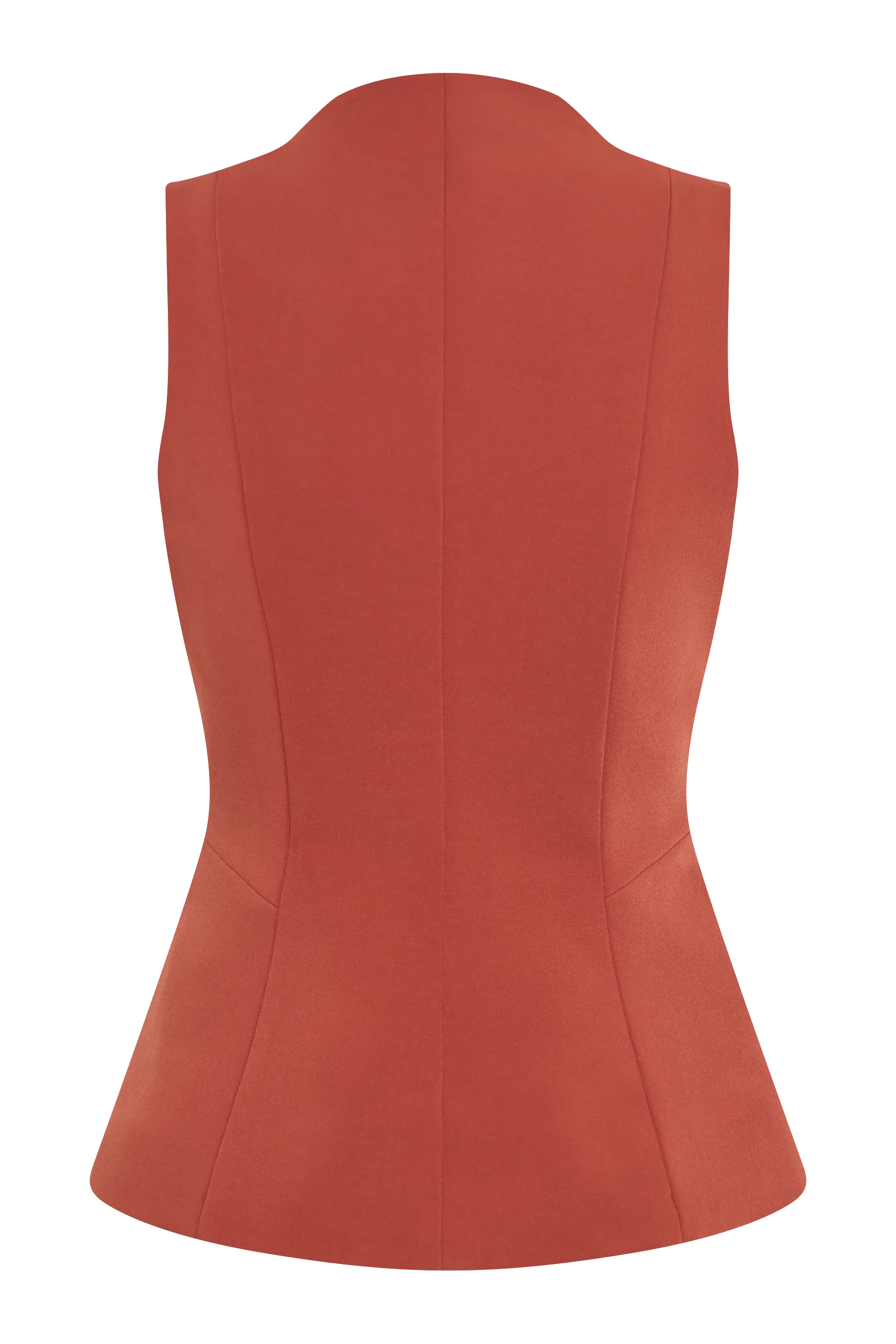 Melinda Structured Vest Top - Chilli - Image 8