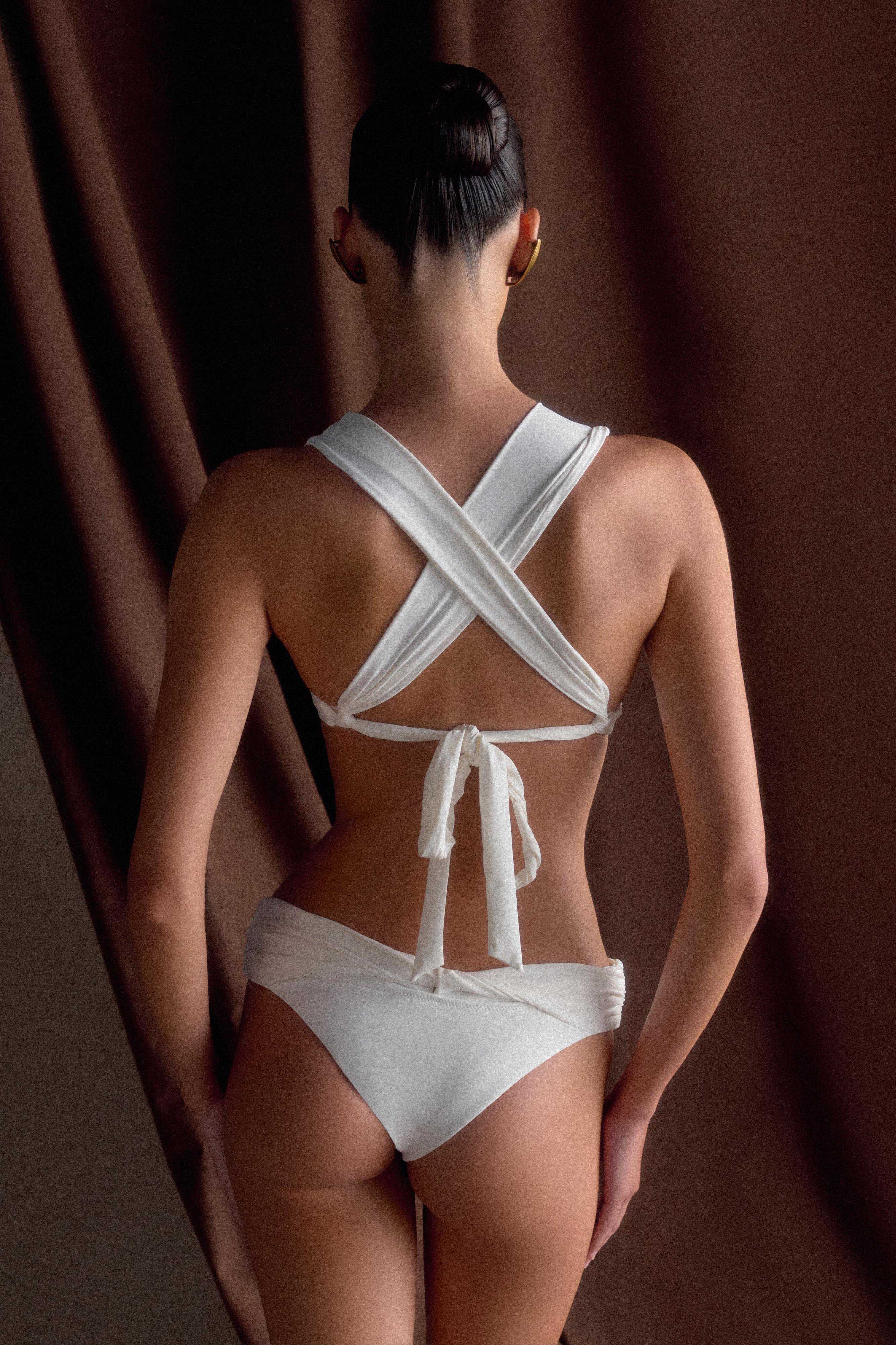 Merida Pearl Bikini Bottom - White - Image 5