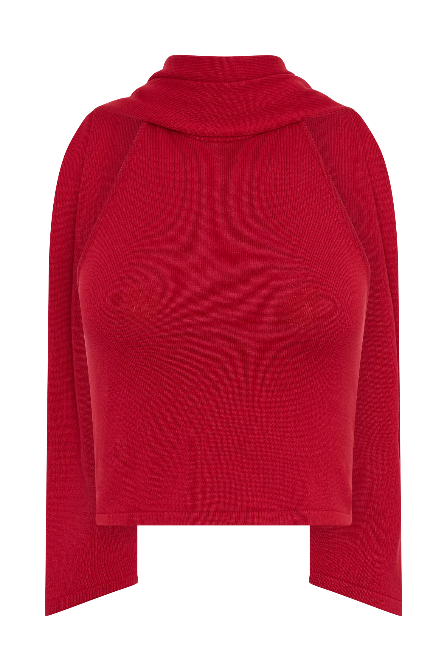 Misty Halter Backless Knit Top - Red - Image 11