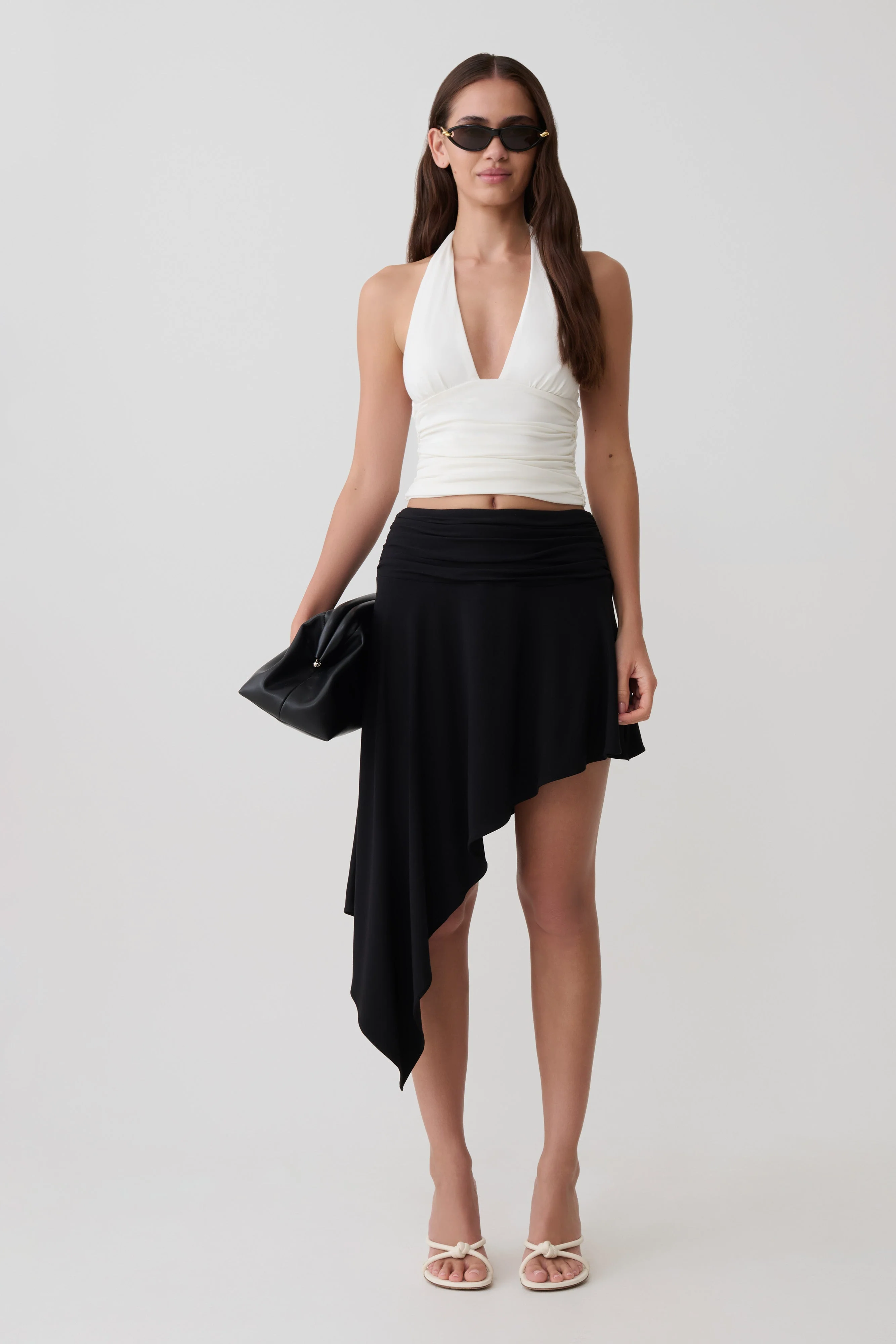 Peregrine Modal Gathered Halter Top - White - Image 8