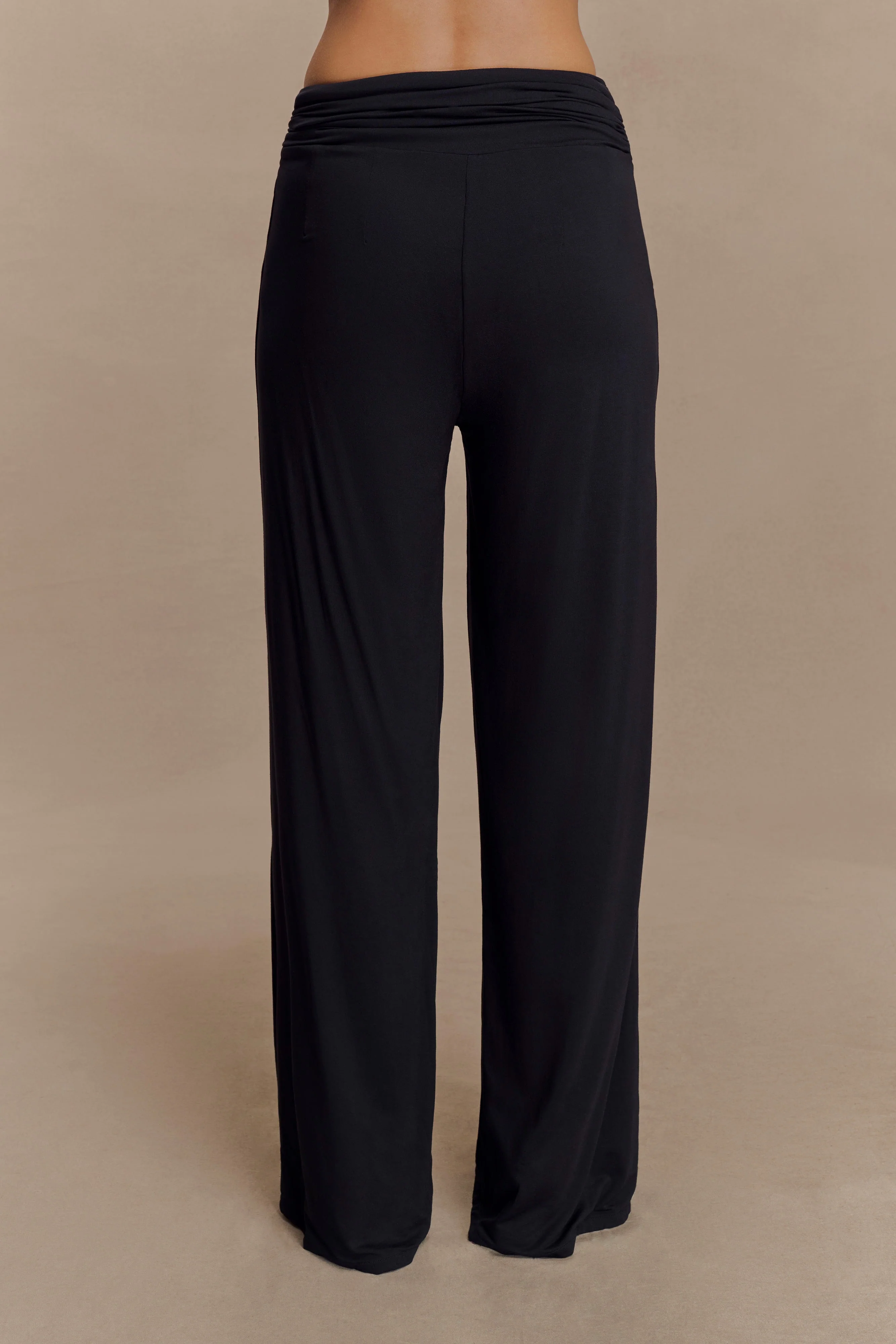 Ramona Modal Straight Leg Pant - Black - Image 5