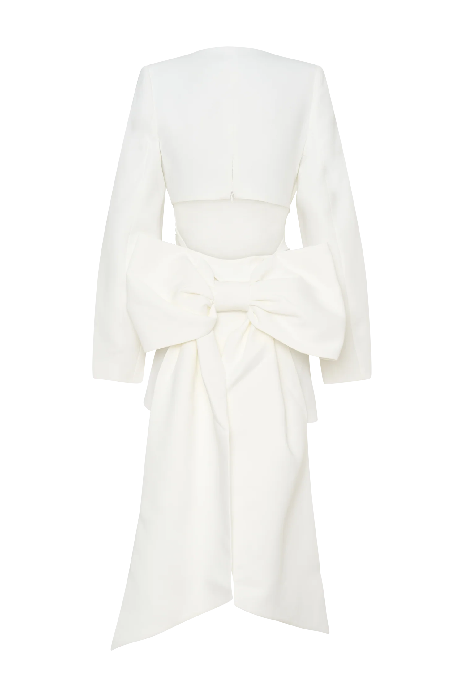 Rosanna Suiting Bow Mini Dress - Ivory - Image 7
