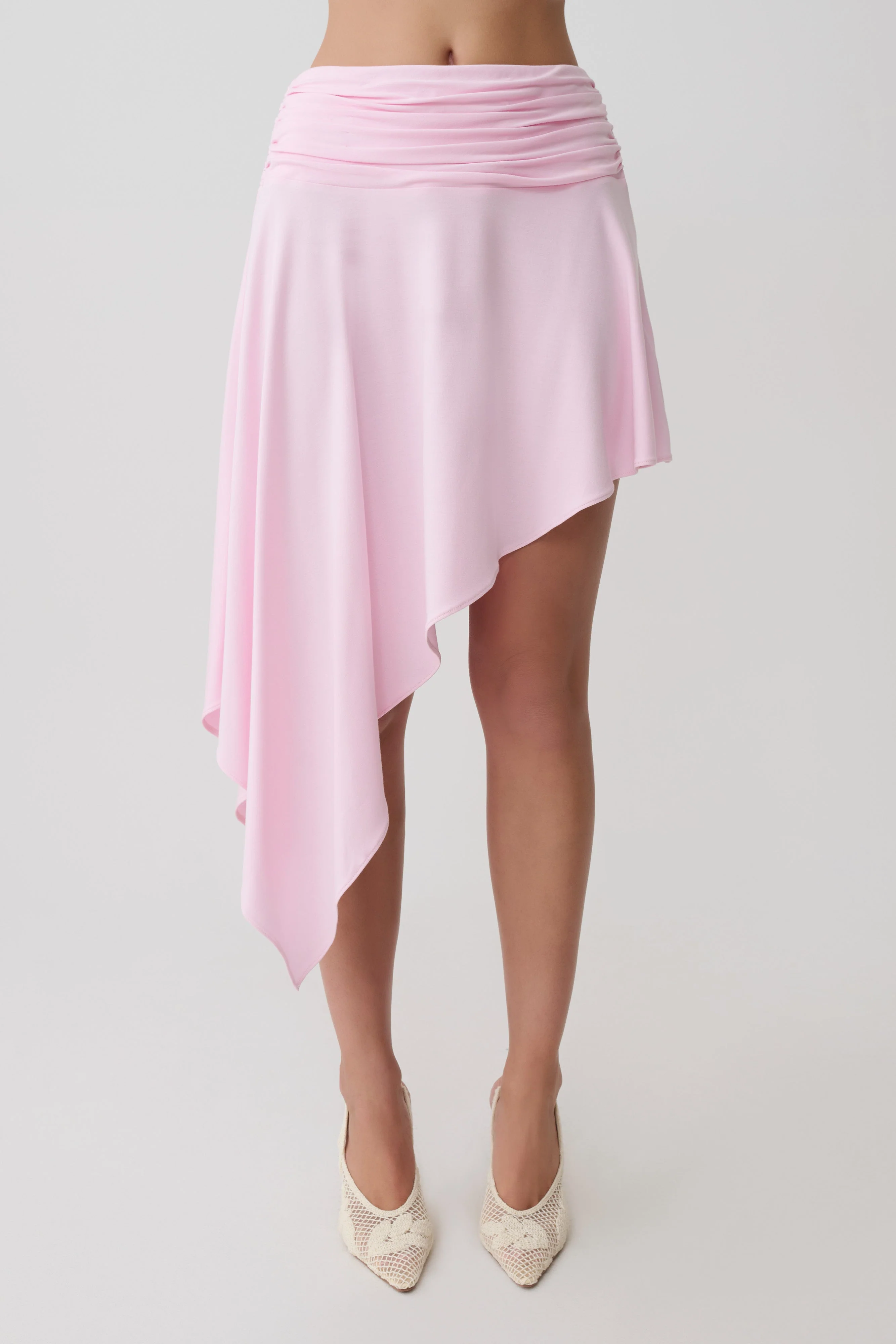 Talise Modal Hankie Midi Skirt - Ballet Pink - Image 6