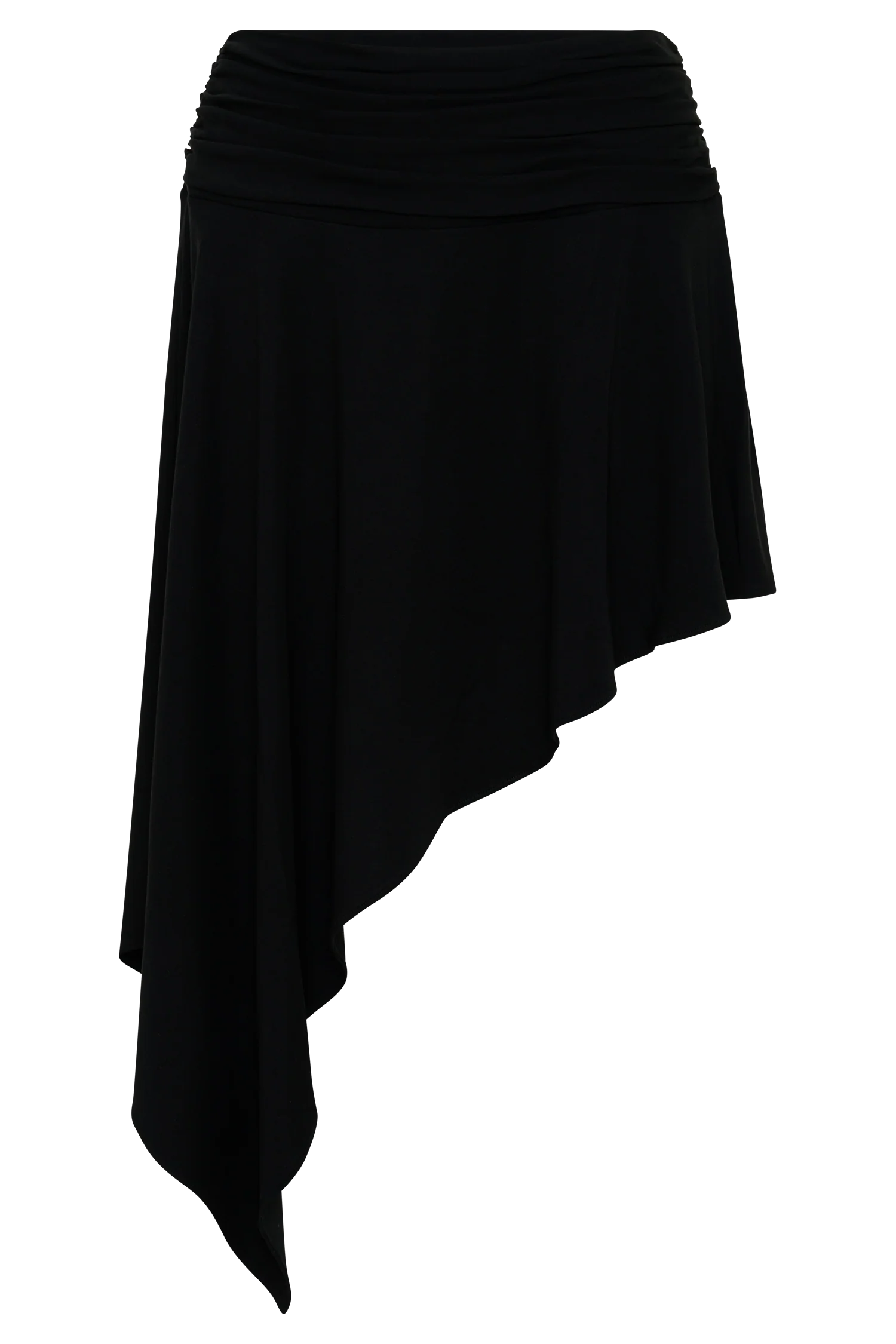 Talise Modal Hankie Midi Skirt - Black - Image 9