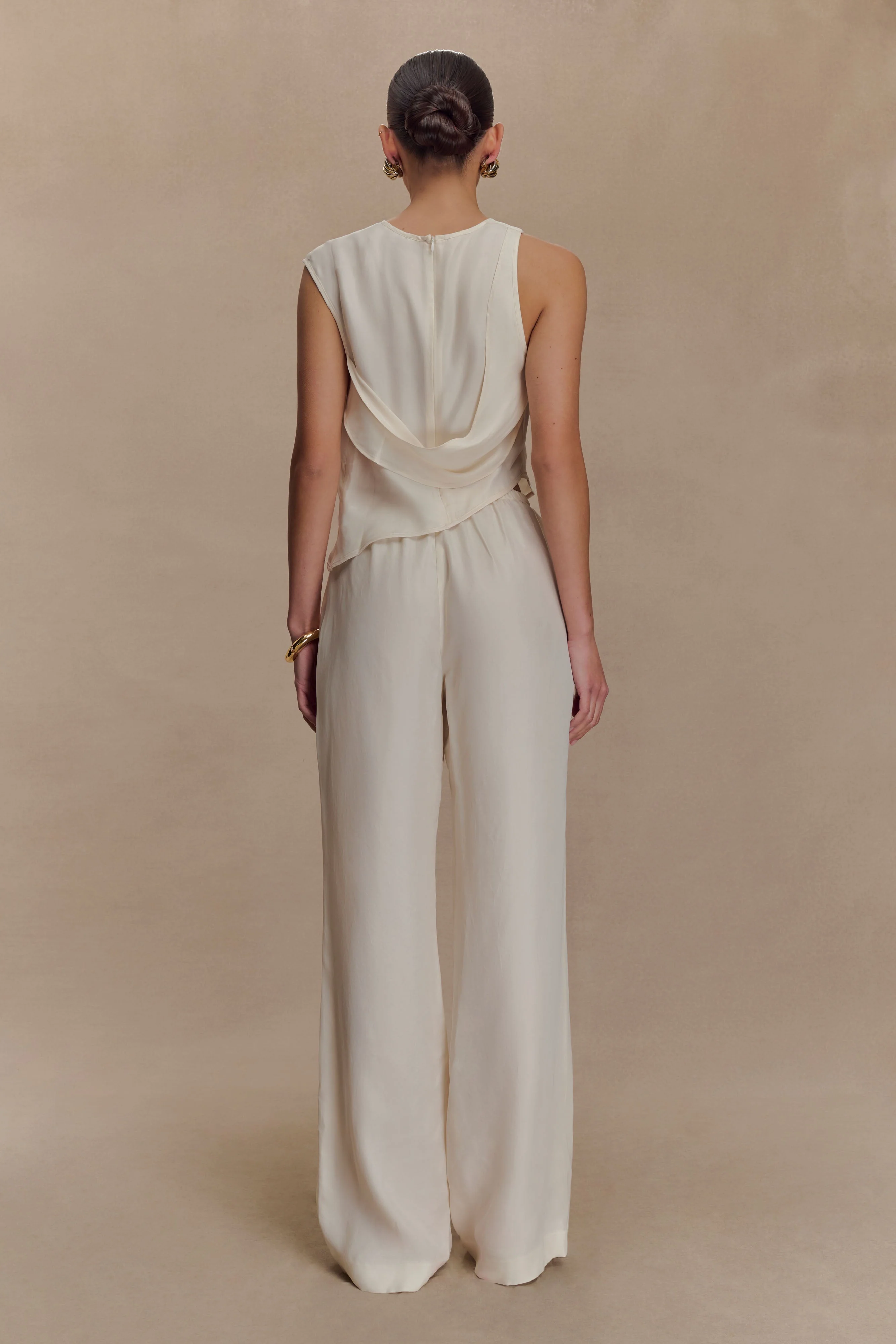 Violeta Straight Leg Pant - Ivory - Image 2